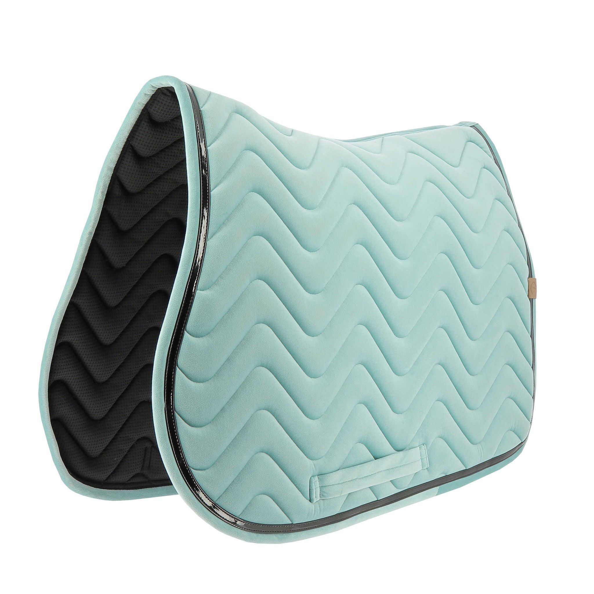 EQUITHÈME Glossy Saddle pad - All purpose Light green 204761012