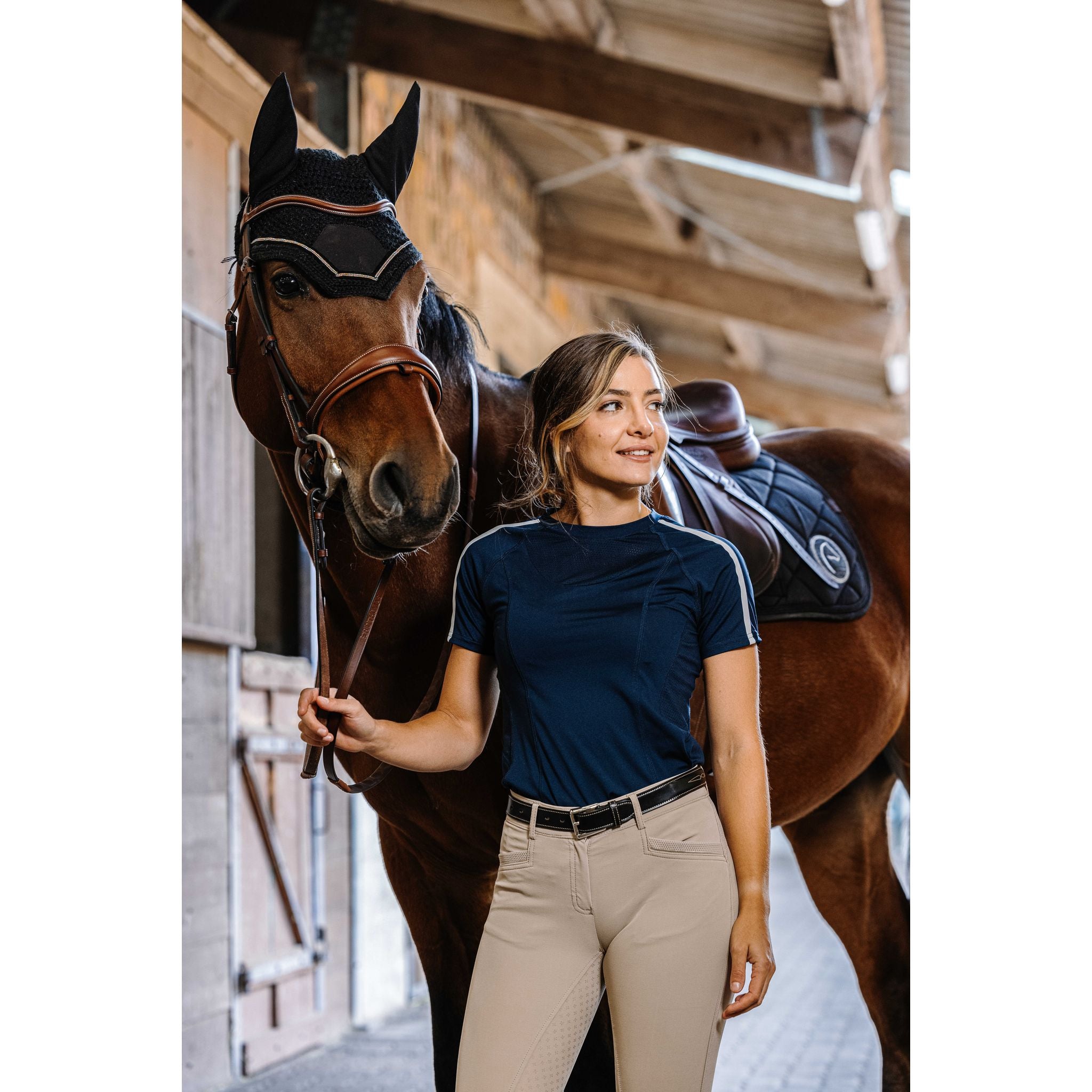 EQUITHÈME Originals Marion T-Shirt - Women - Navy blue - 963065072_ambi_1