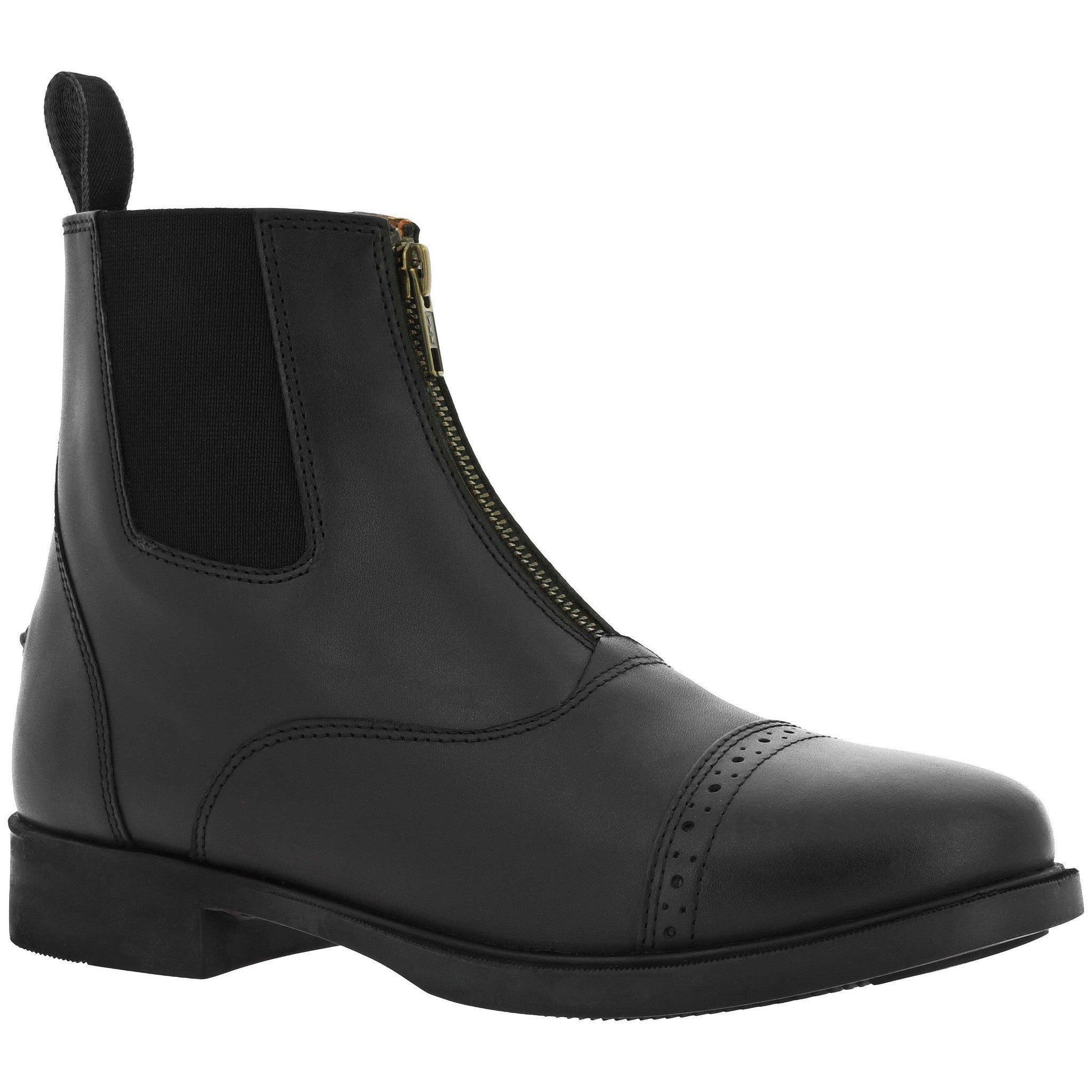 EQUITHÈME Dermo Dry waxed boots with elastics Black 914060039