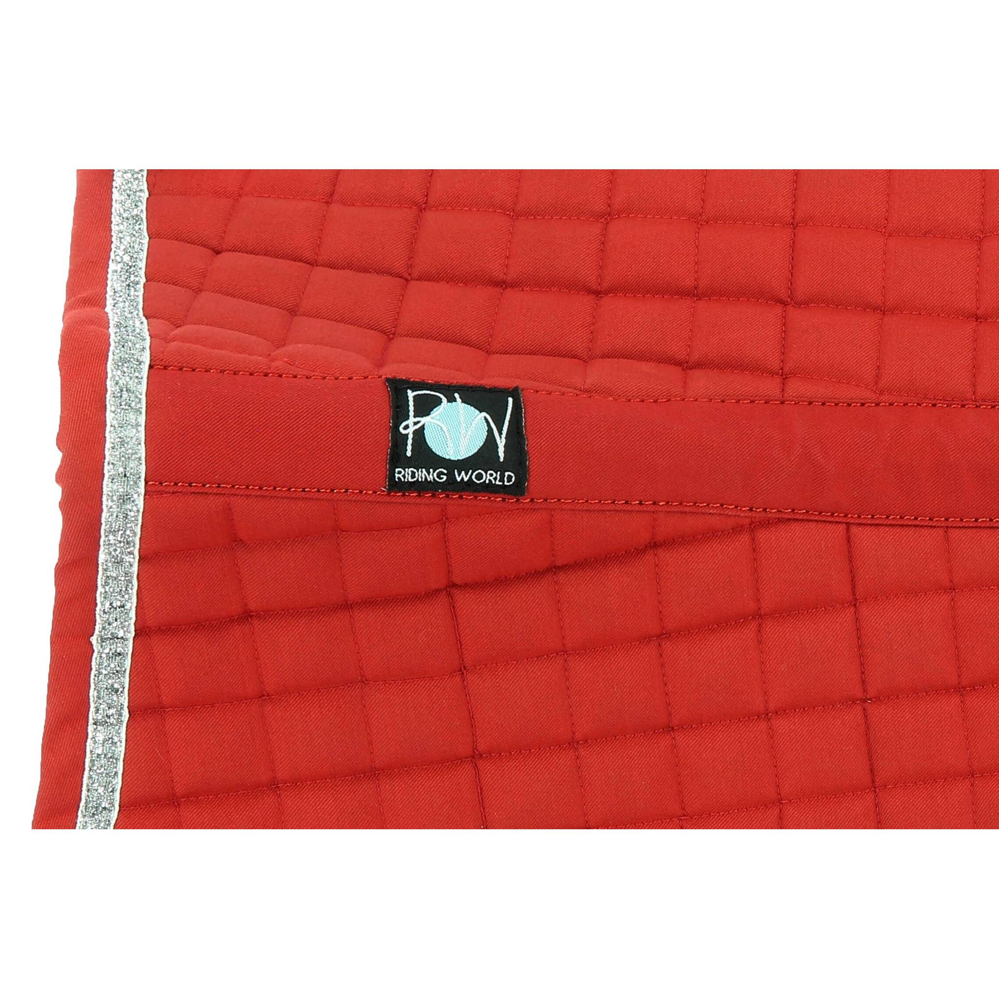 Riding World Girly saddle pad - All purpose Red 204544003