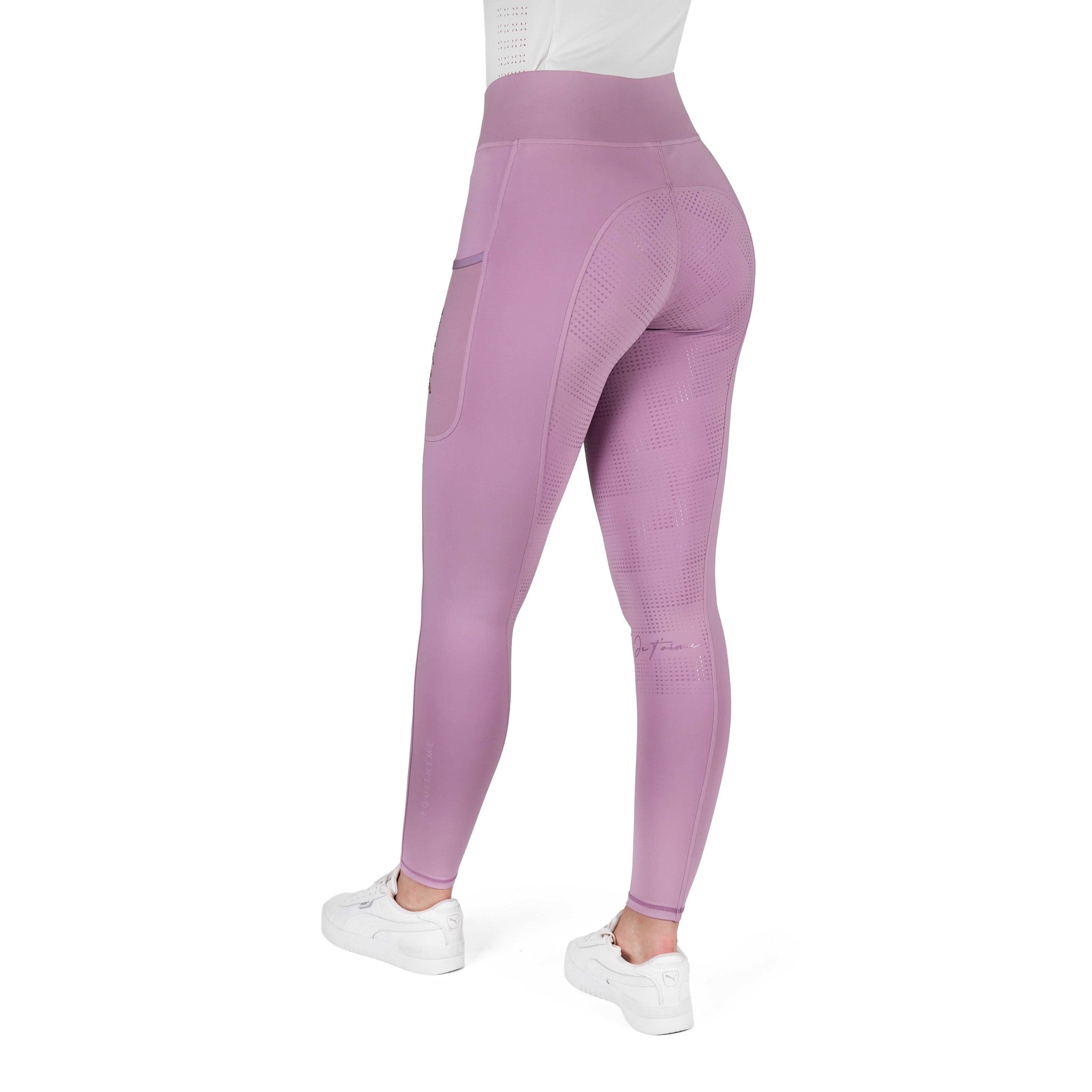 EQUITHÈME "Je t'aime" Flora Riding Leggings Purple - 979163836_packshot_5