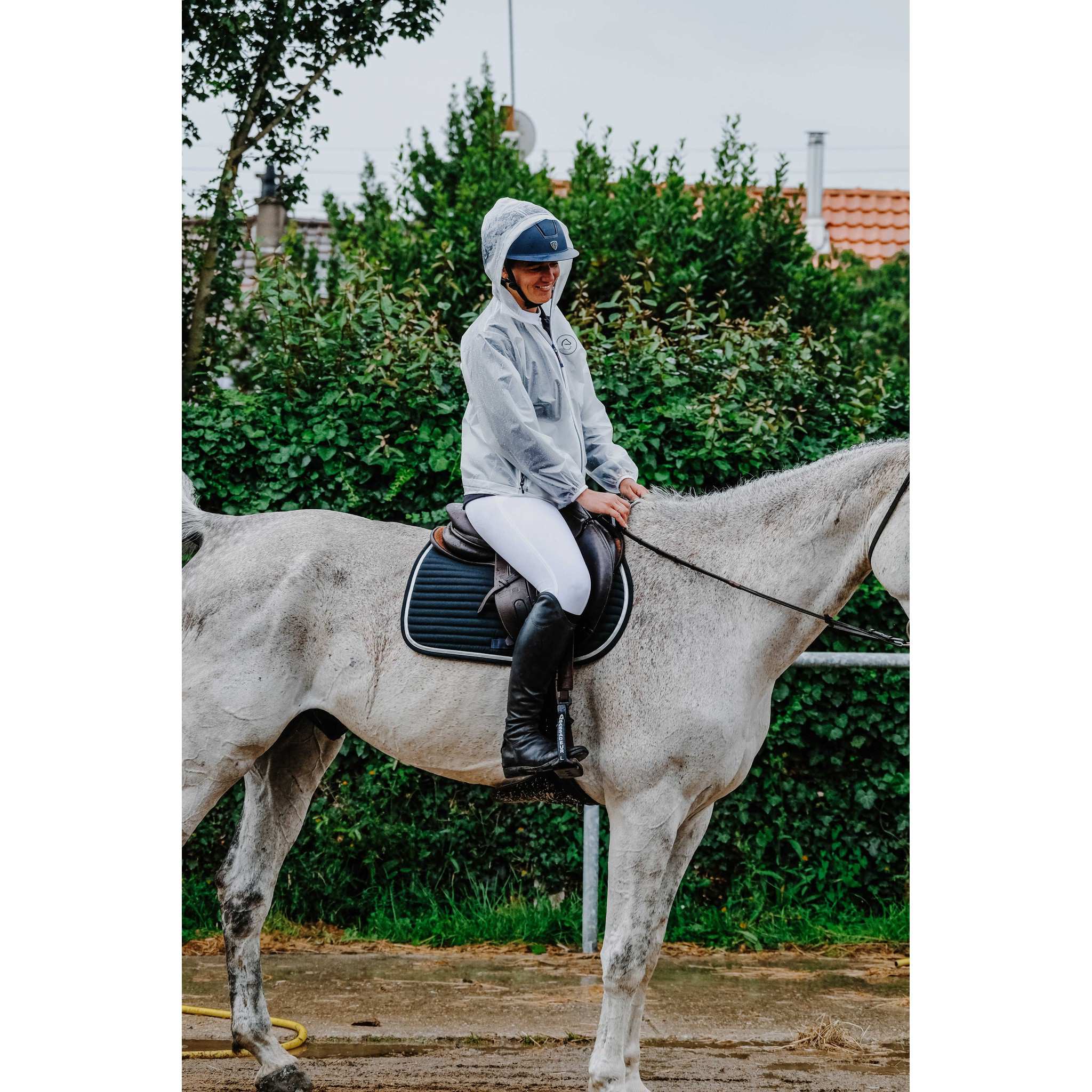 EQUITHÈME Saigon Raincoat - Adult Transparent 965031002