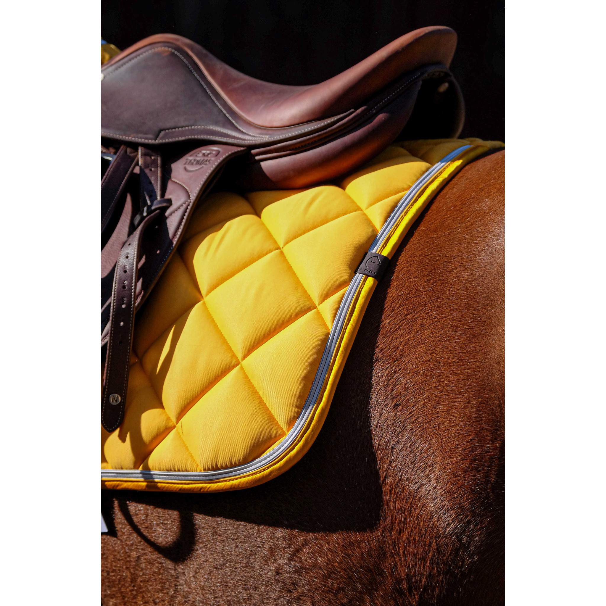 EQUITHÈME Classic Saddle pad - All purpose Yellow 204773010