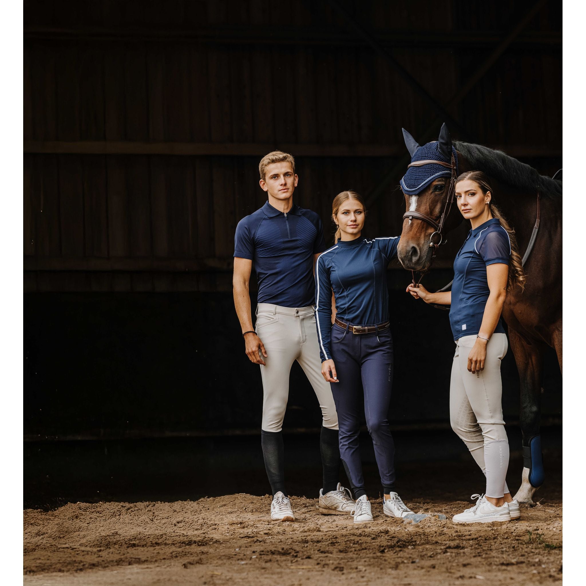EQUITHÈME Originals Mélodie T-Shirt - Women - Navy blue - 963075071_ambi_13