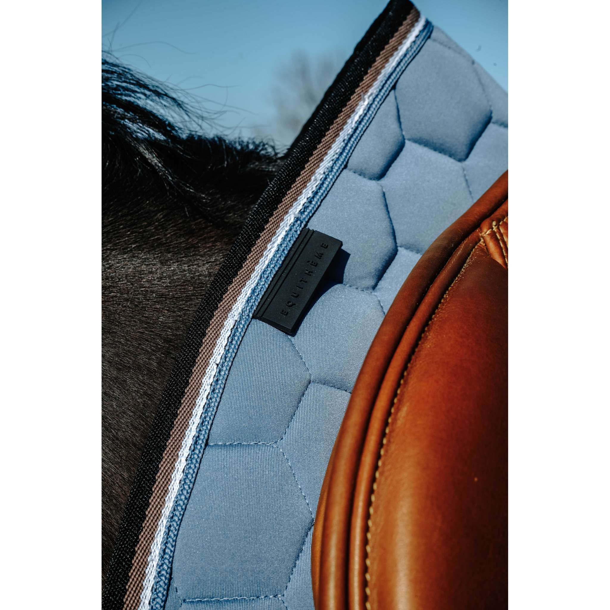 EQUITHÈME All-Purpose Saddle Pad - Coco Blue - 204913019_ambi_3