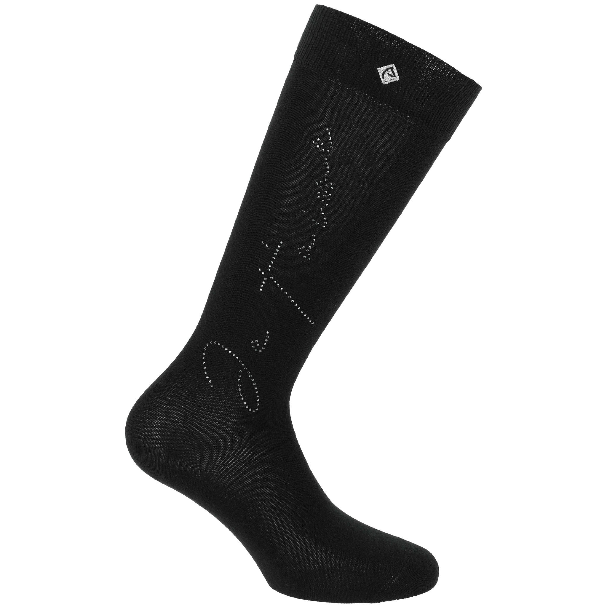 EQUITHÈME Je t’aime Cassis Riding Socks Black 986492002