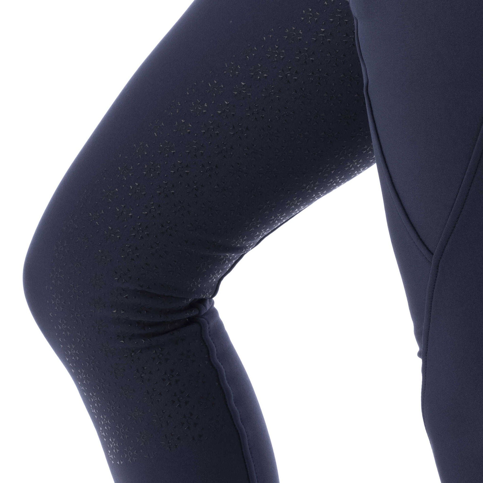 EQUITHÈME Dolomyt softshell Leggings full silicone - Ladies Navy blue 979143736