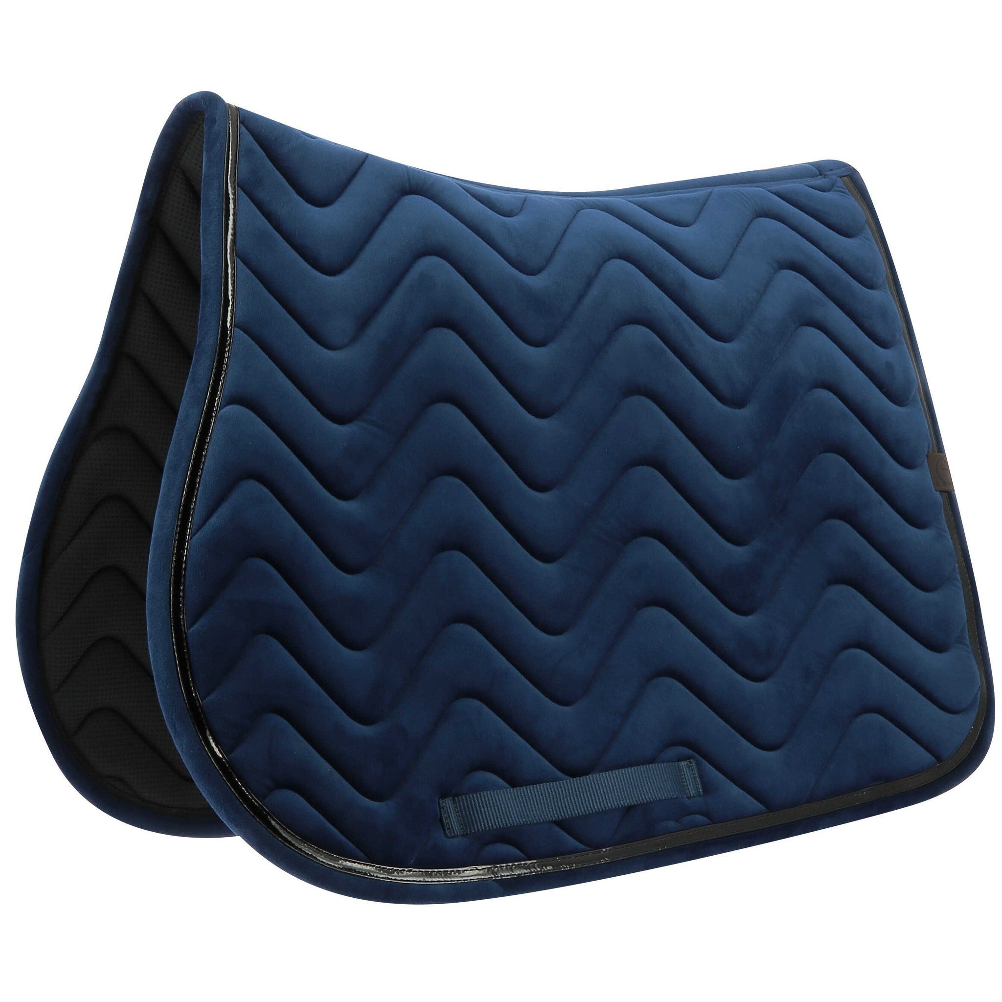EQUITHÈME Glossy Saddle pad - All purpose Navy blue 204761007