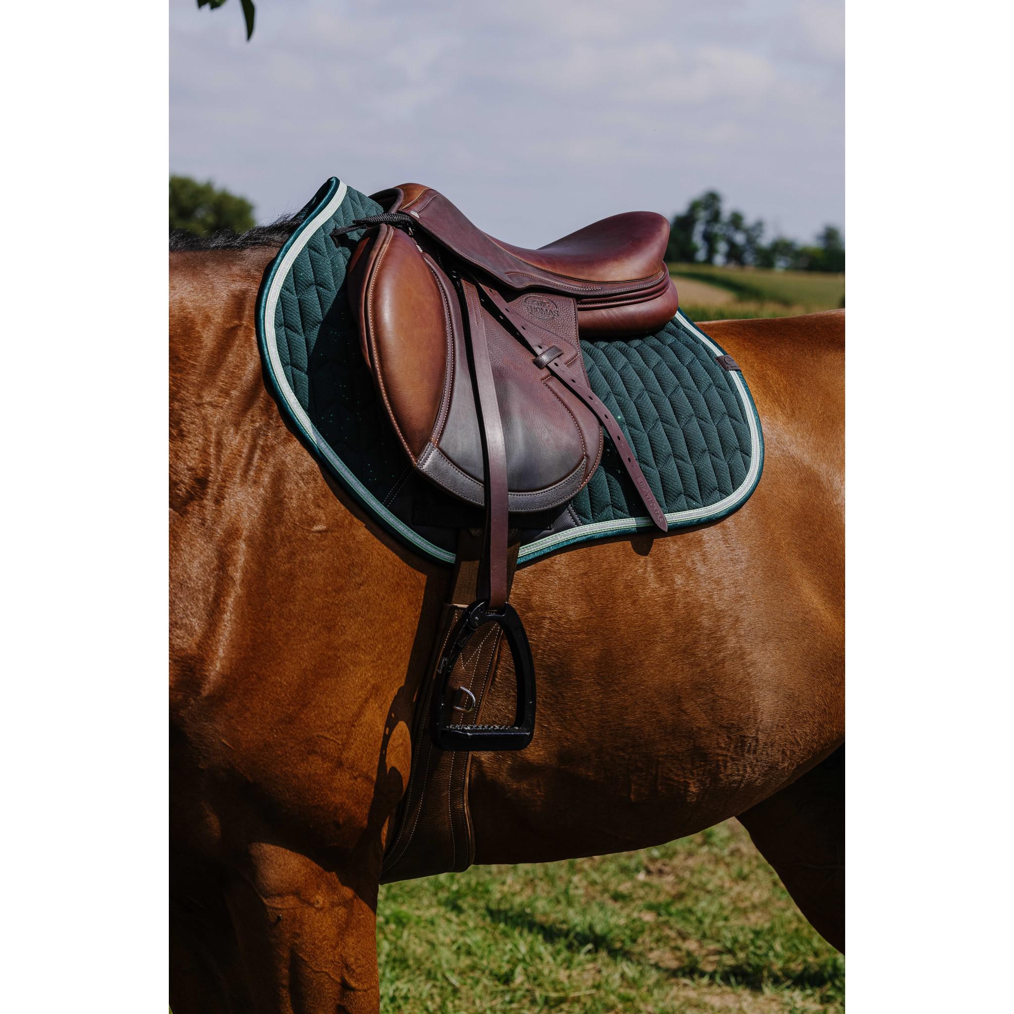 EQUITHÈME Éclat Saddle Pad - All purpose Green 204008009