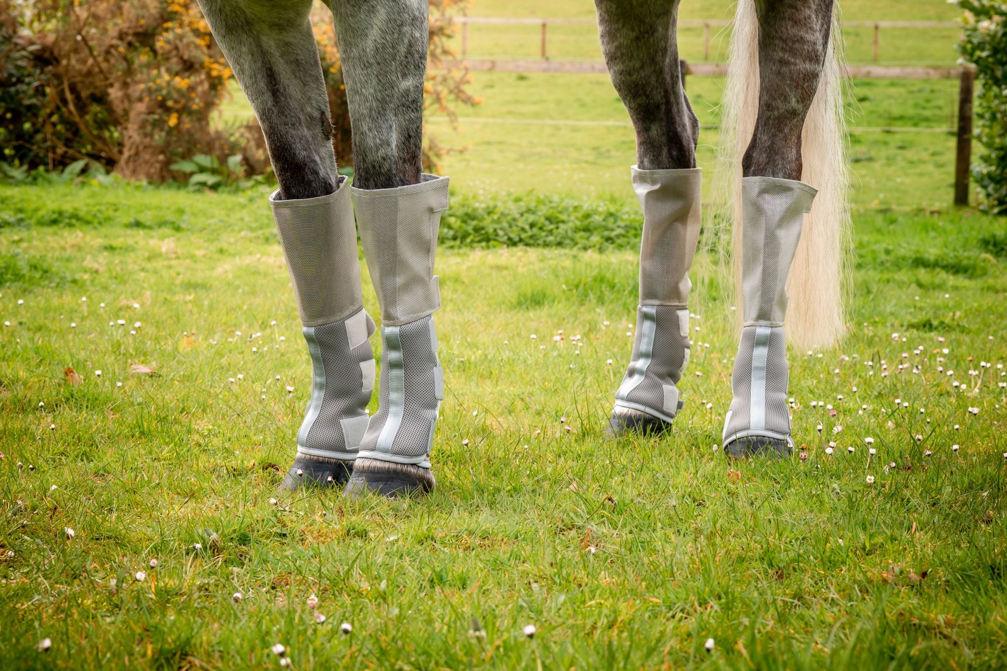 Horseware flyboots Rambo Tech-Fit Grey