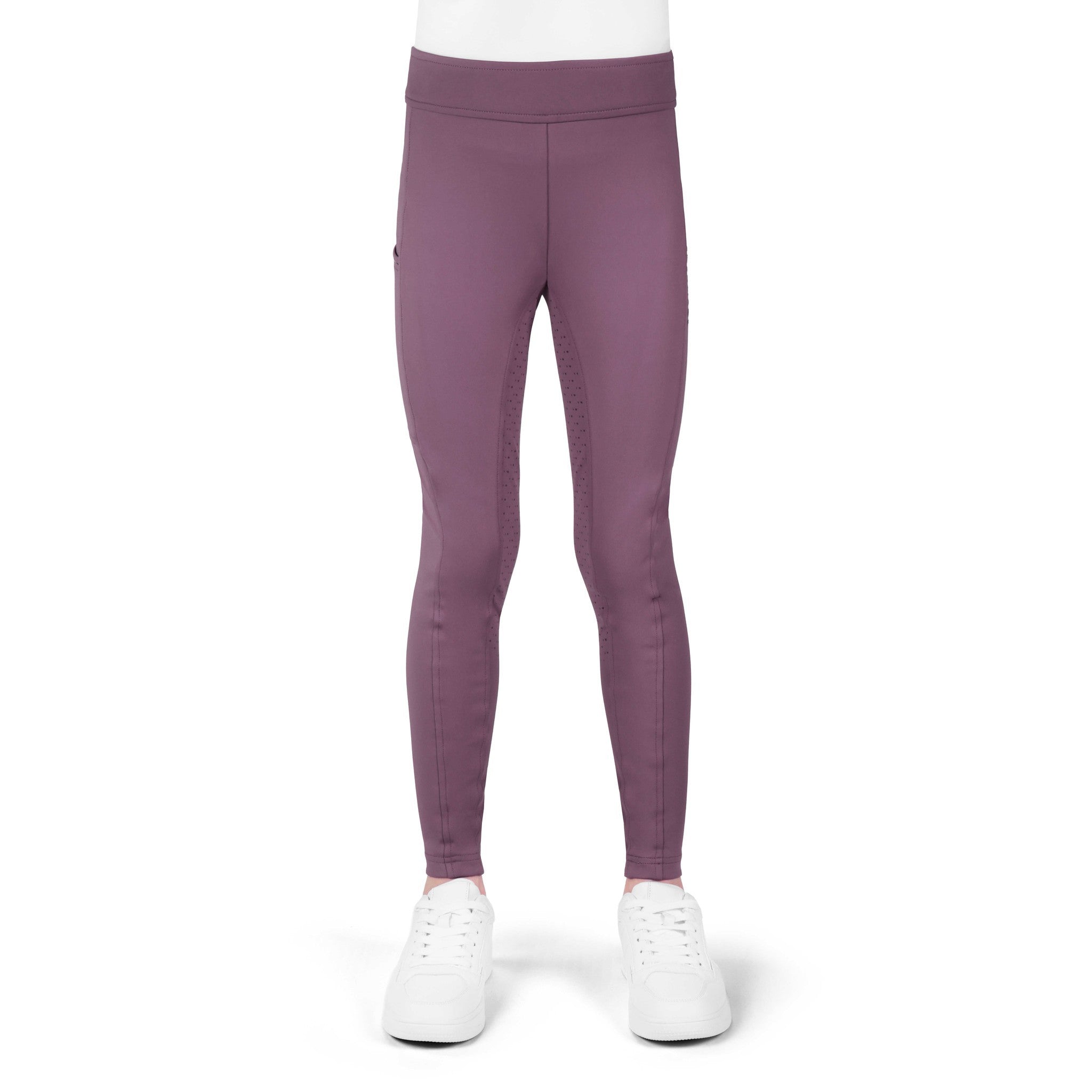 EQUITHÈME Birdy Silicone Full Seat Leggings - Kids Lilac 979172310