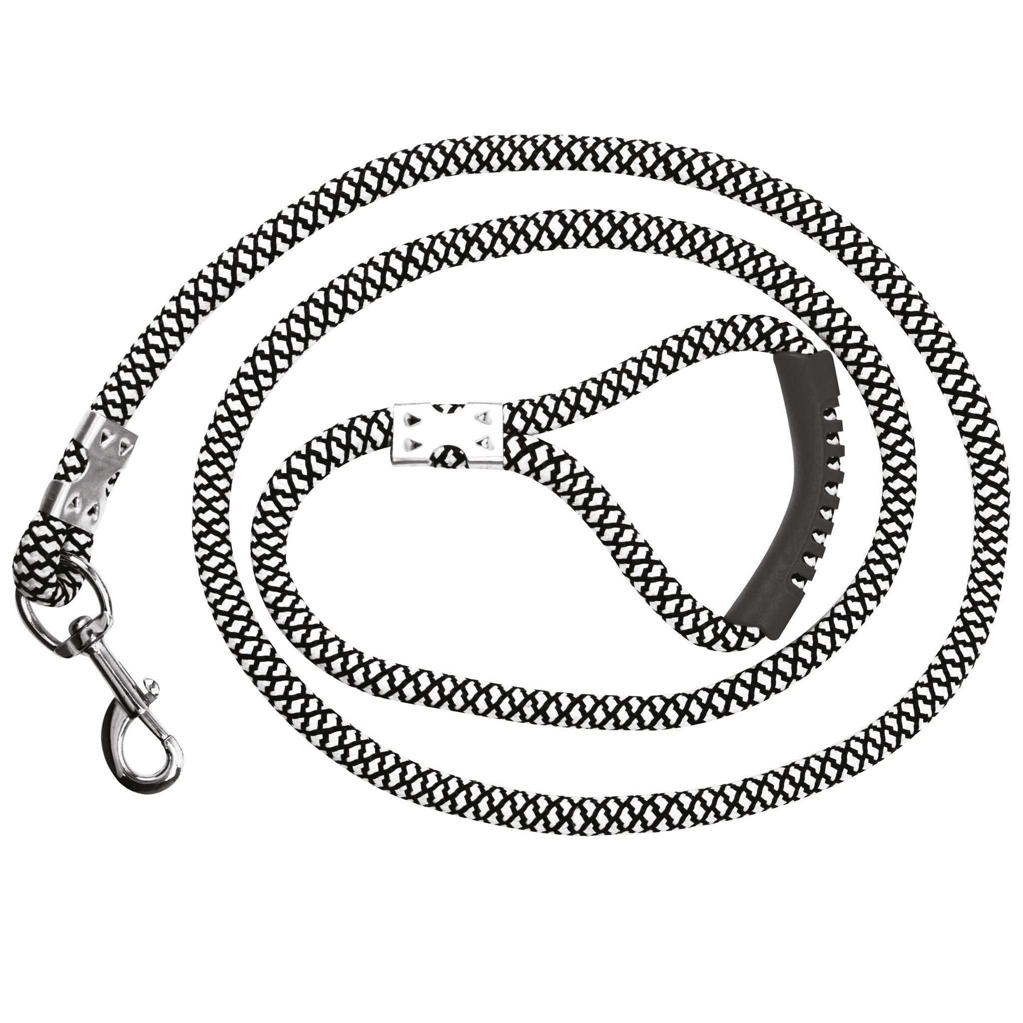 Norton Rubber handle lead rope Black.white 520003021