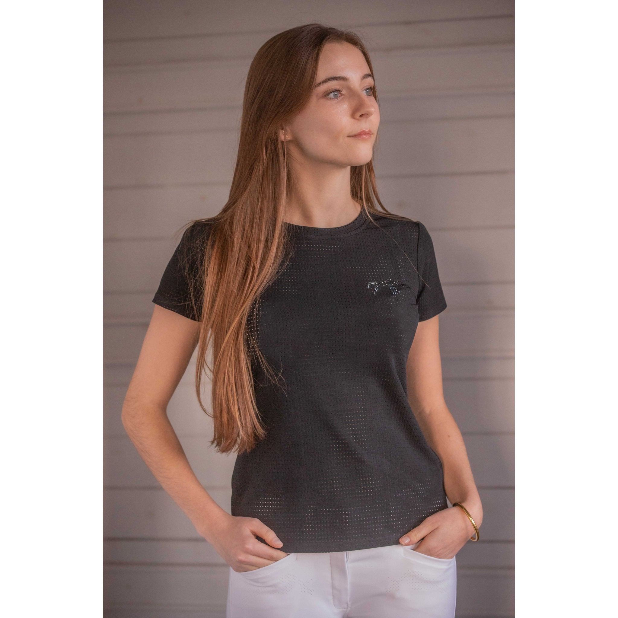 Penelope Techflo T-Shirt - Ladies Black - 963430021_ambi_1