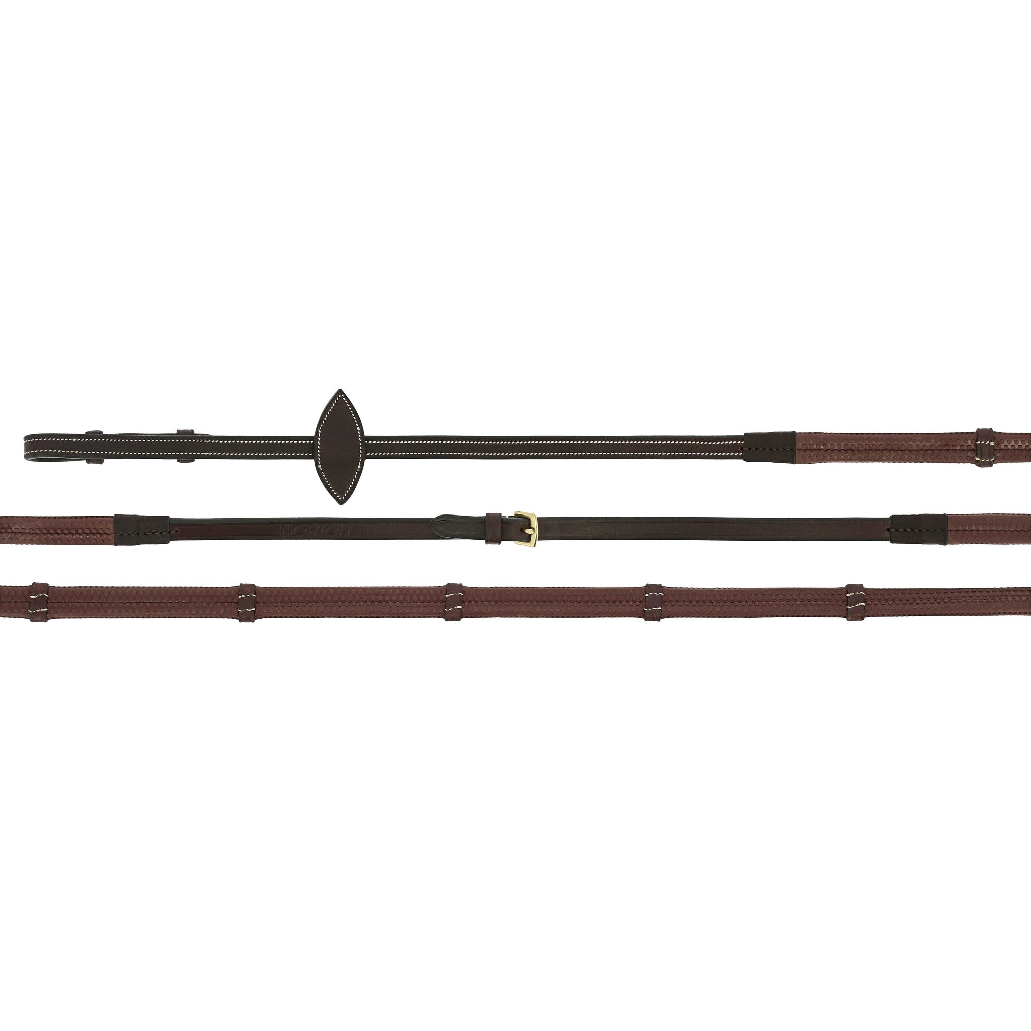 Norton Pro Rubber Reins - Oiled EK-Leather Havana - 305046118_packshot_1