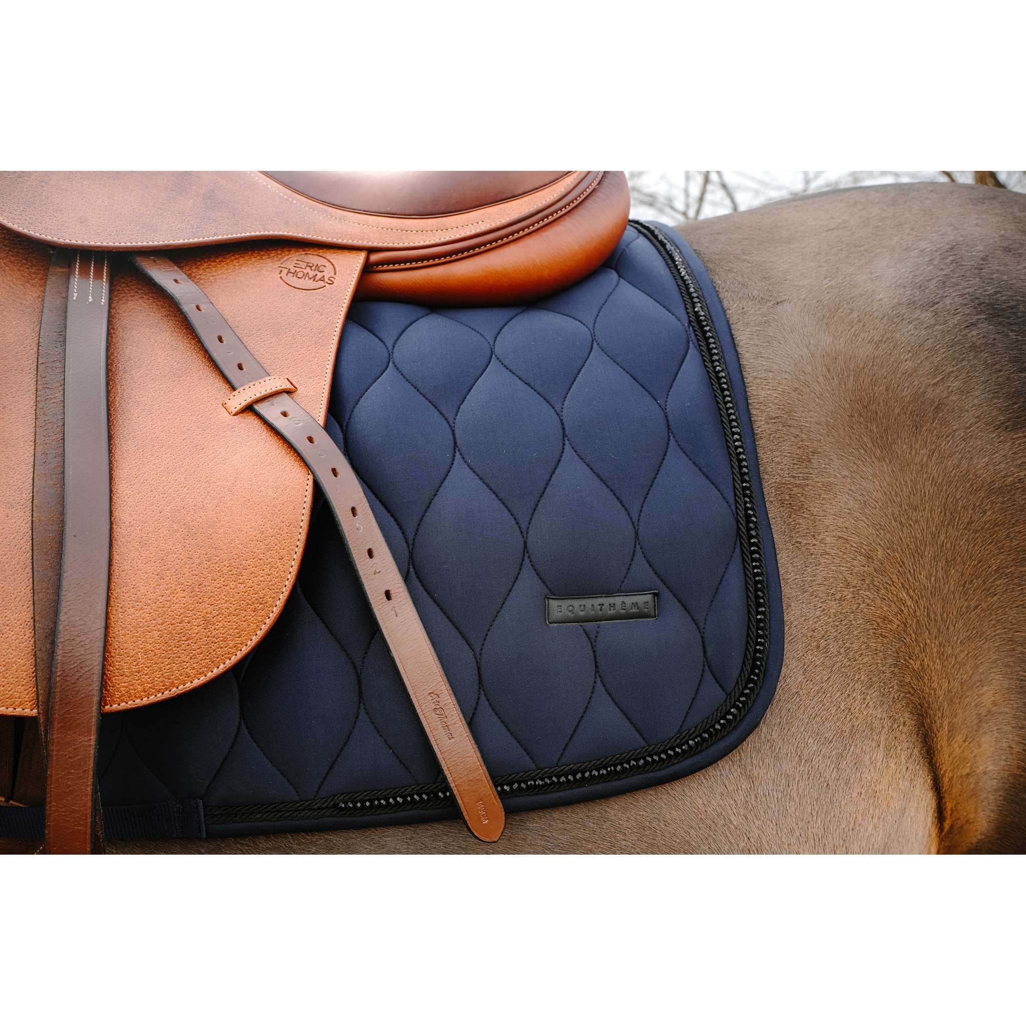 EQUITHÈME Pearl All-Purpose Saddle Pad Navy blue - 204023007_ambi_4