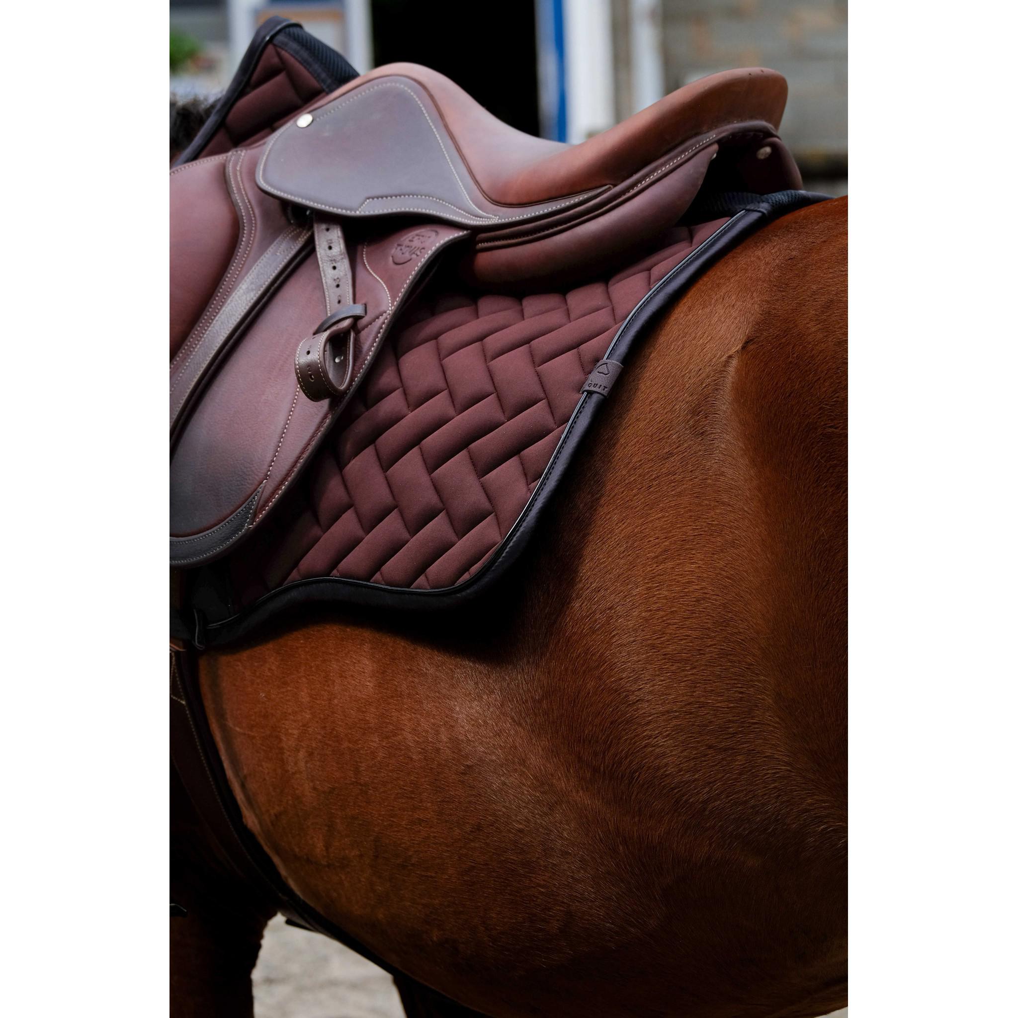 EQUITHÈME Impulsion Saddle Pad - All purpose chestnut brown 204006004
