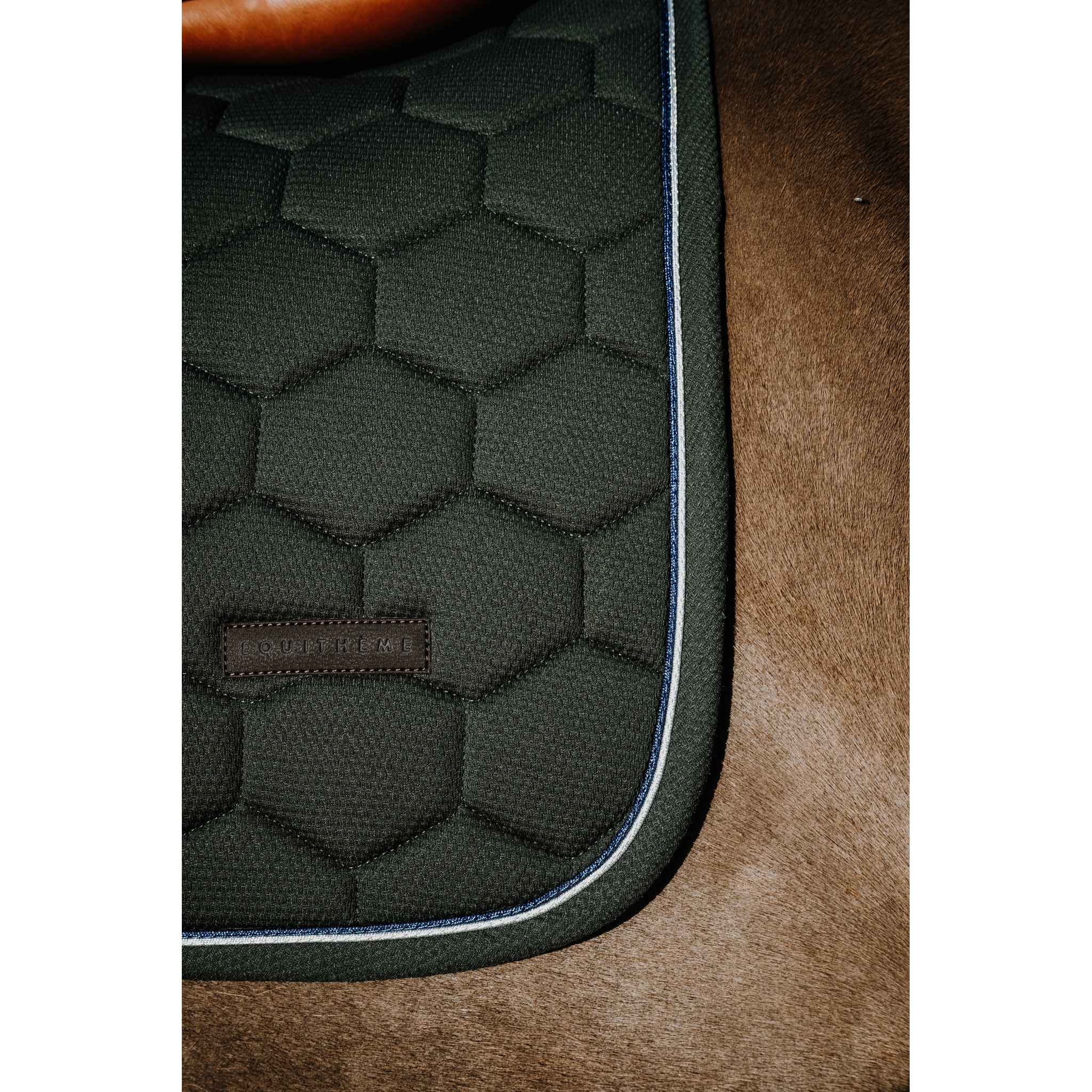 EQUITHÈME All-Purpose Saddle Pad - Honey Dark green - 204028009_ambi_3