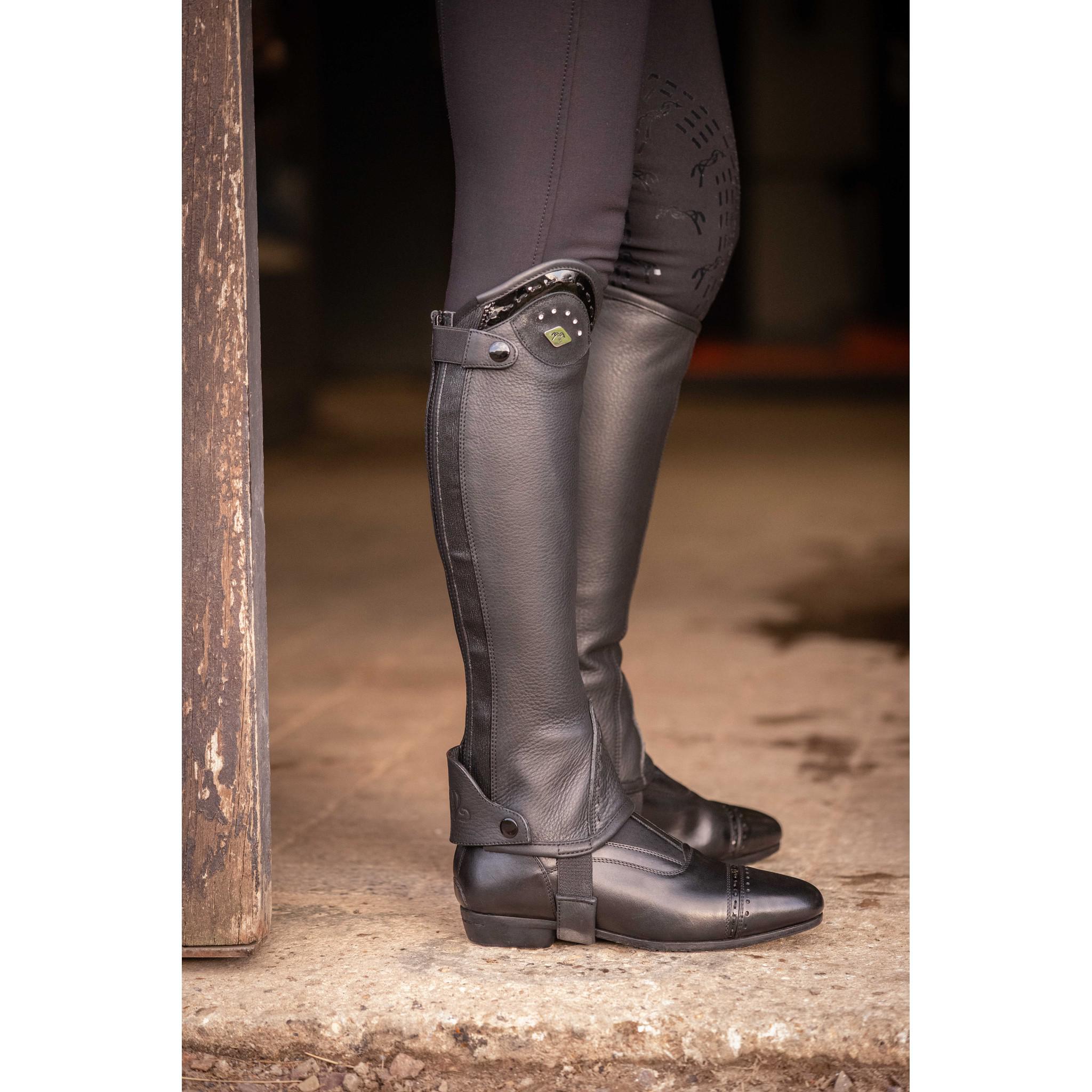 Pénélope mini-chaps Prisca leather Black 913201215