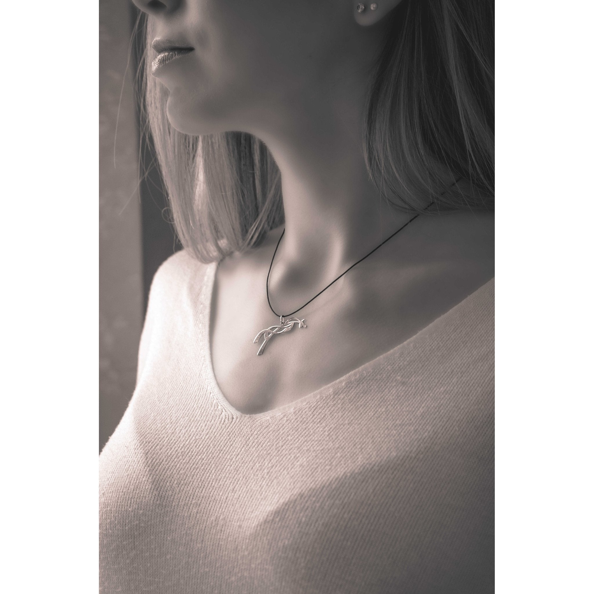 Penelope Equestrian Necklace Silvery - 902912001_ambi_3