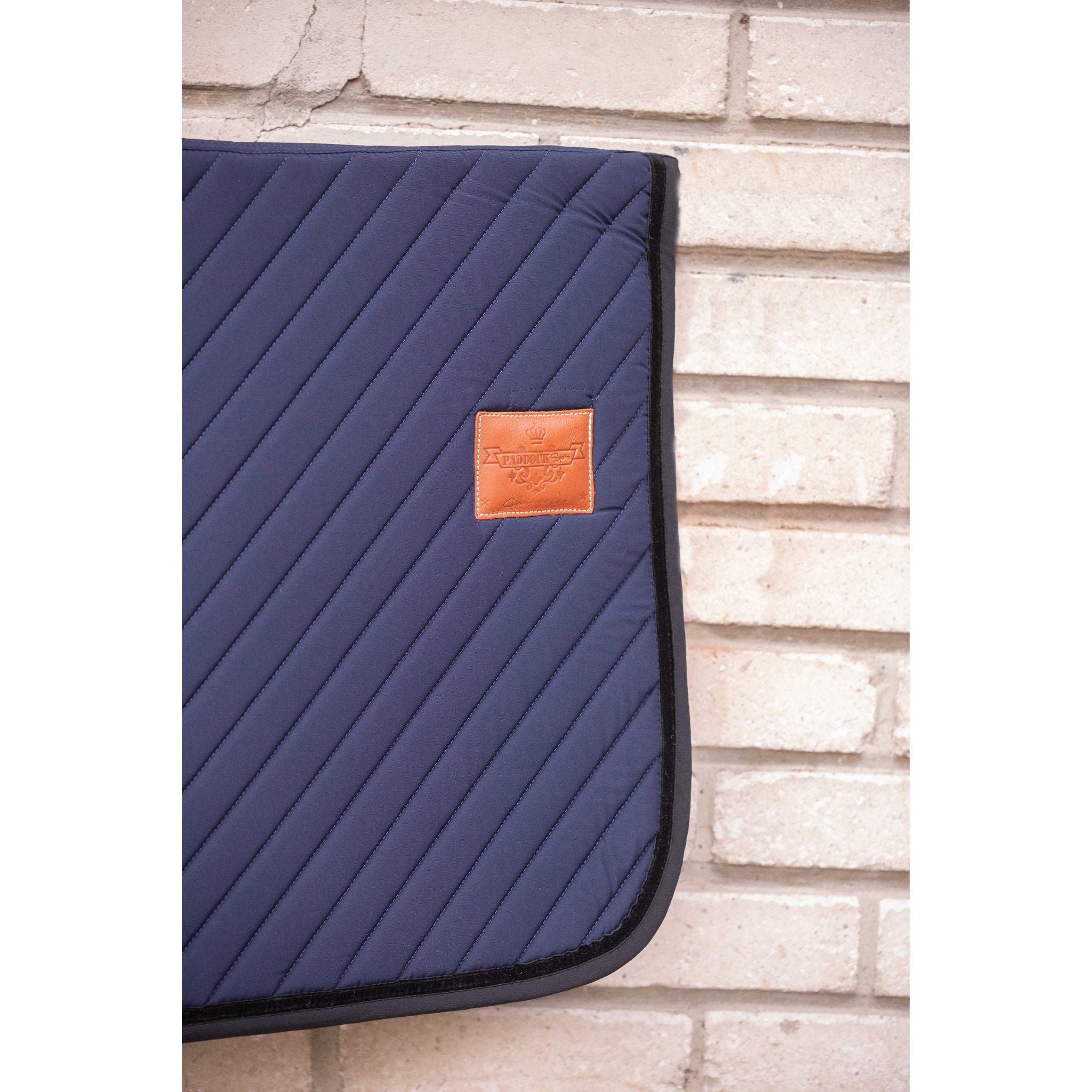 Paddock Sports Diagonal All-Purpose Saddle Pad Navy blue - 204777007_ambi_2