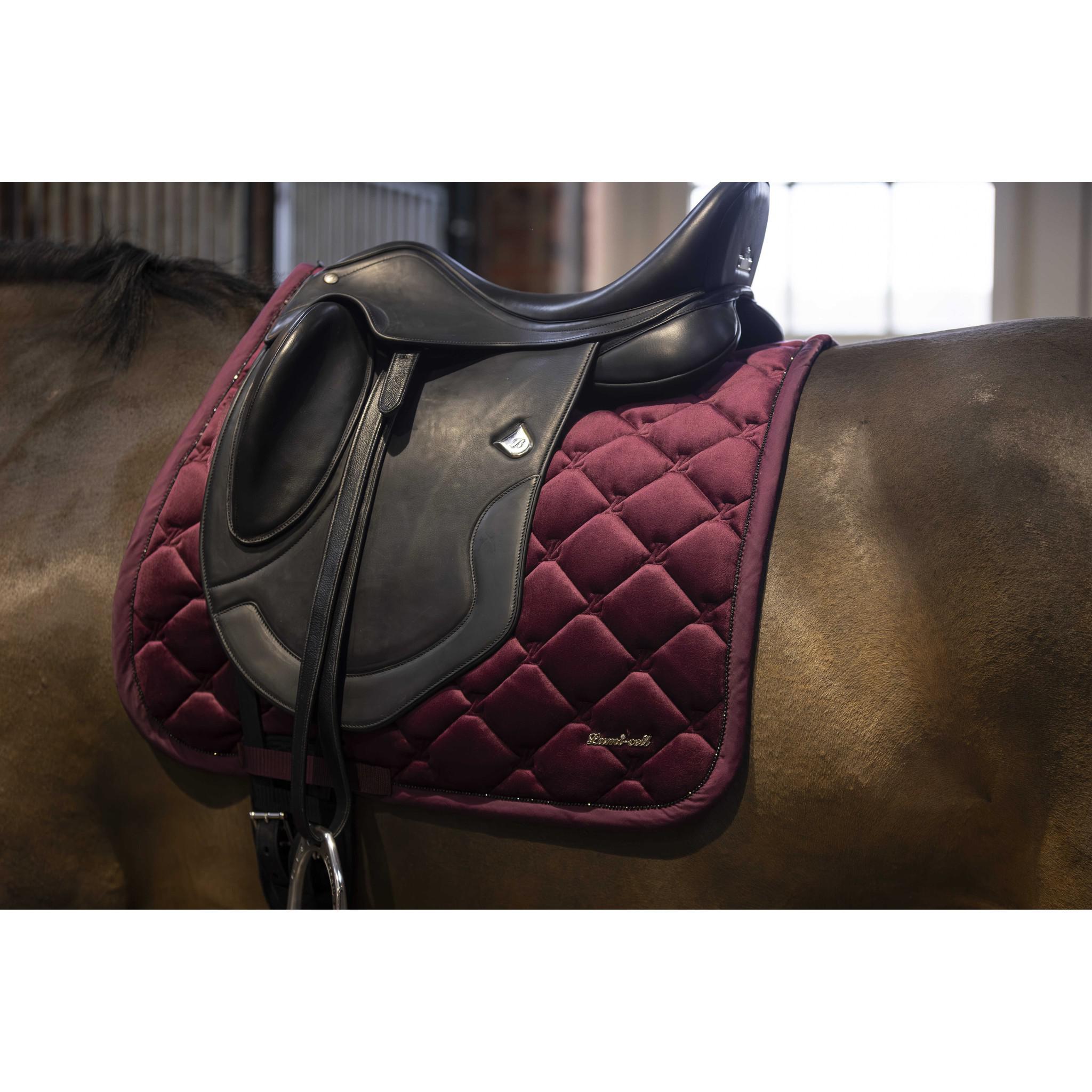 Lami-Cell Galaxy Velvet Saddle Pad - All purpose Burgundy 220033333