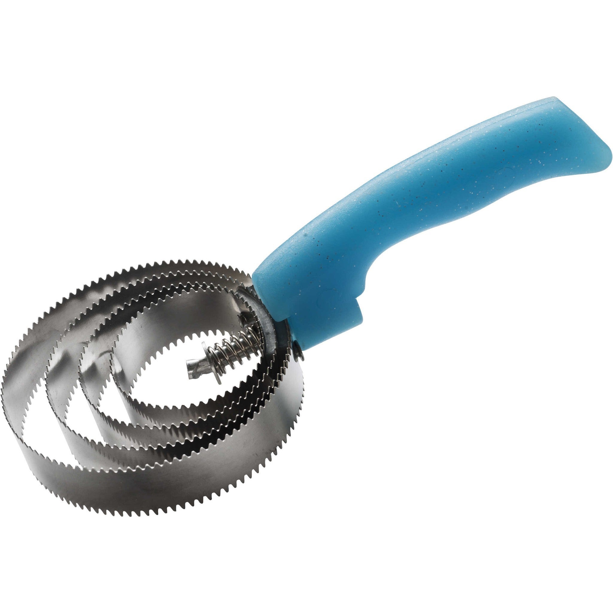 Hippo-Tonic Round metallic neon fluo glitter curry comb Light blue 700032012