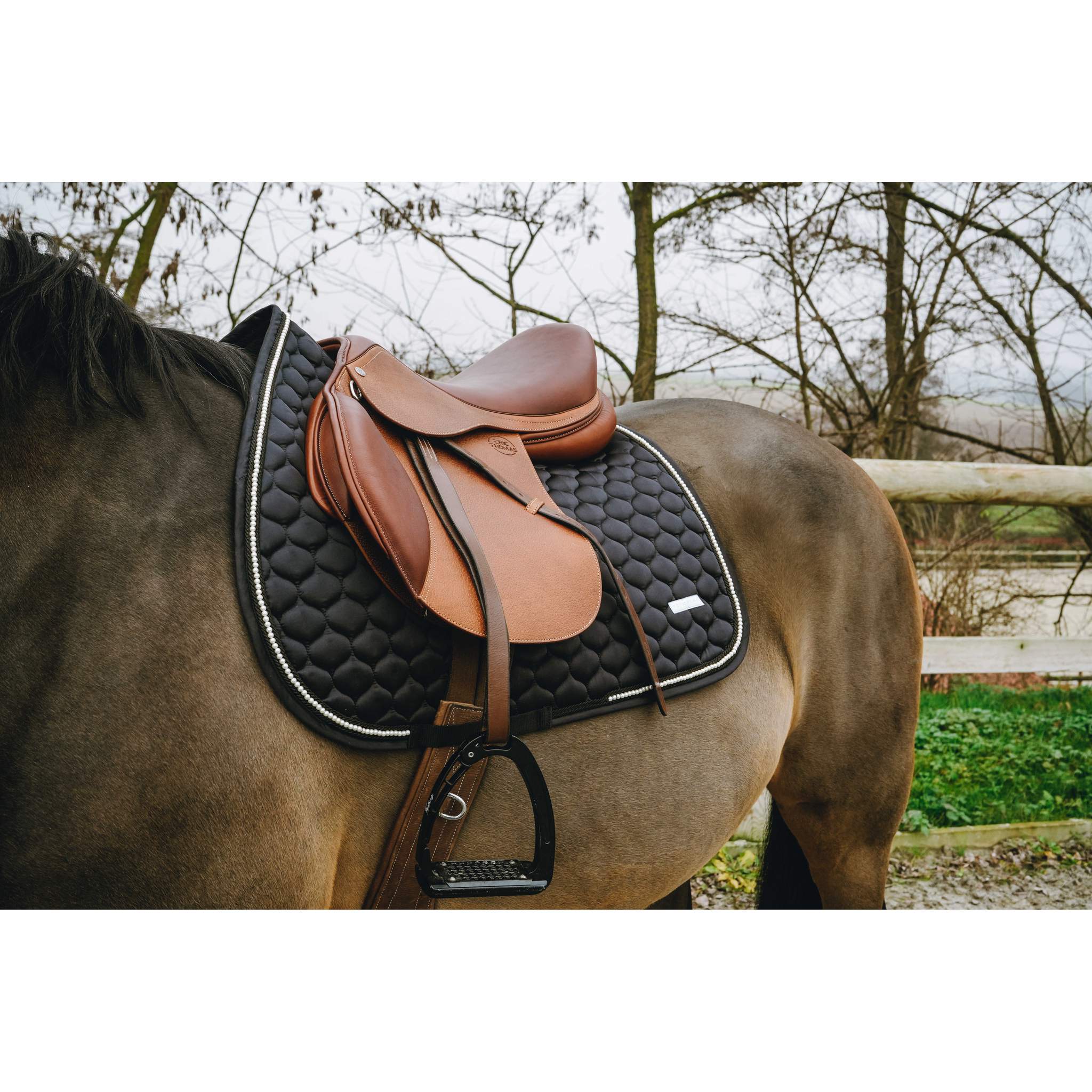 EQUITHEME Opal All-Purpose Saddle Pad Black - 204024002_ambi_2