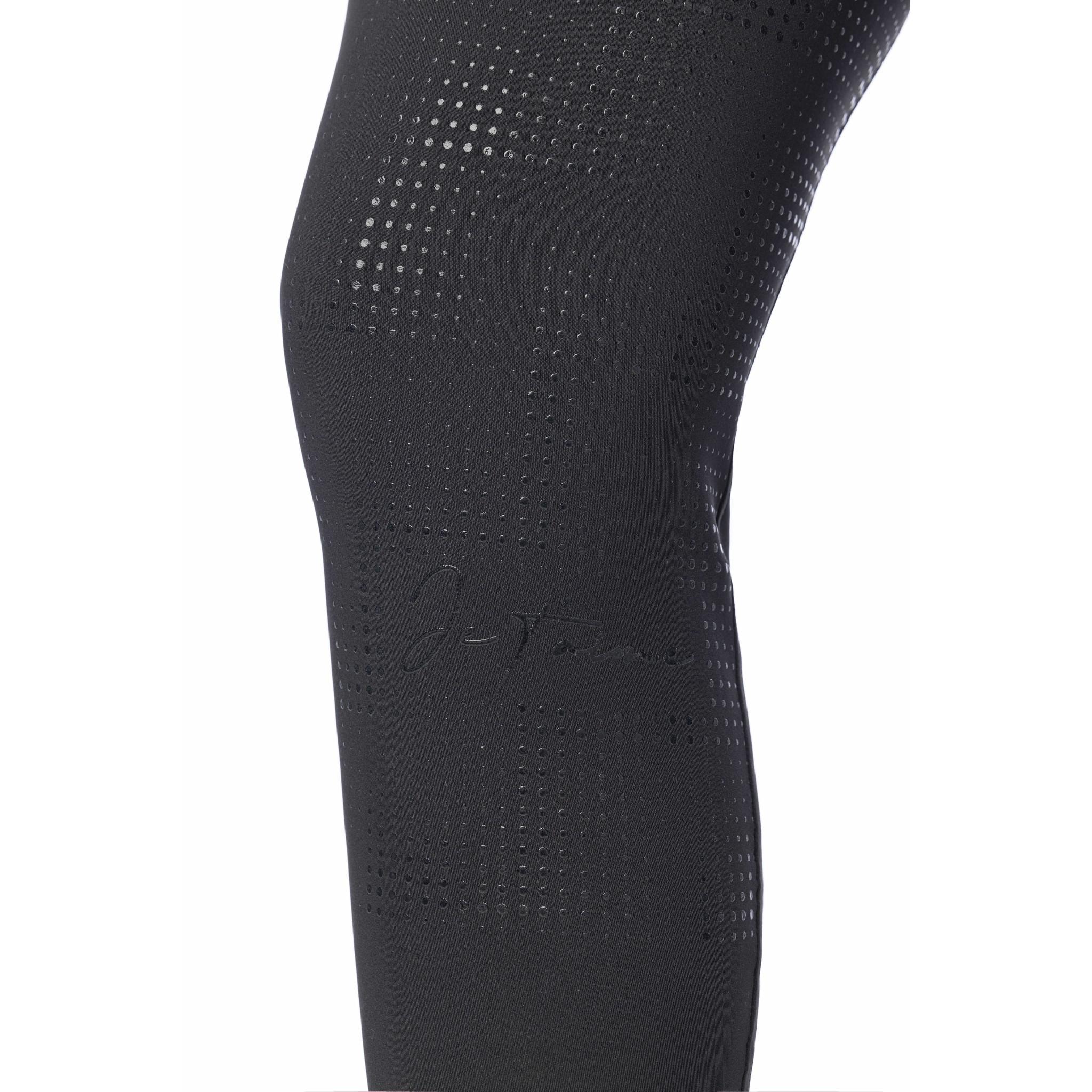 Je t'aime EQUITHÈME Flora seat grip Riding Leggings - Ladies Black 979163236