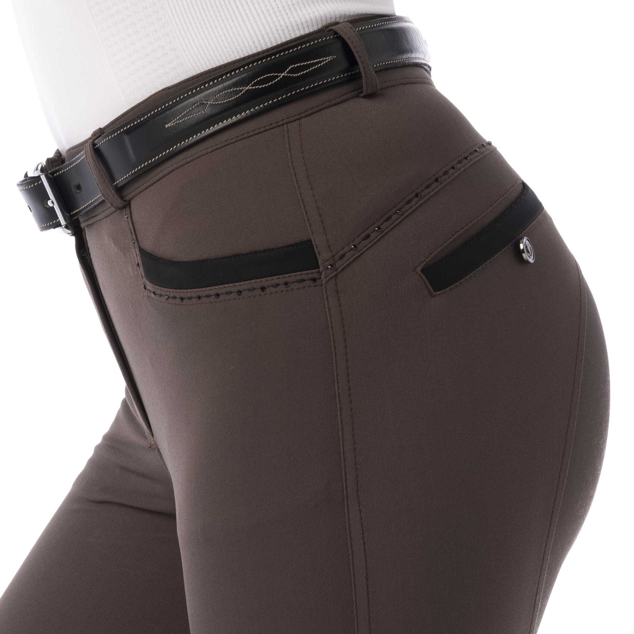 EQUITHÈME Safir Breeches - Ladies - Brown/black - 979357436_zoom_1