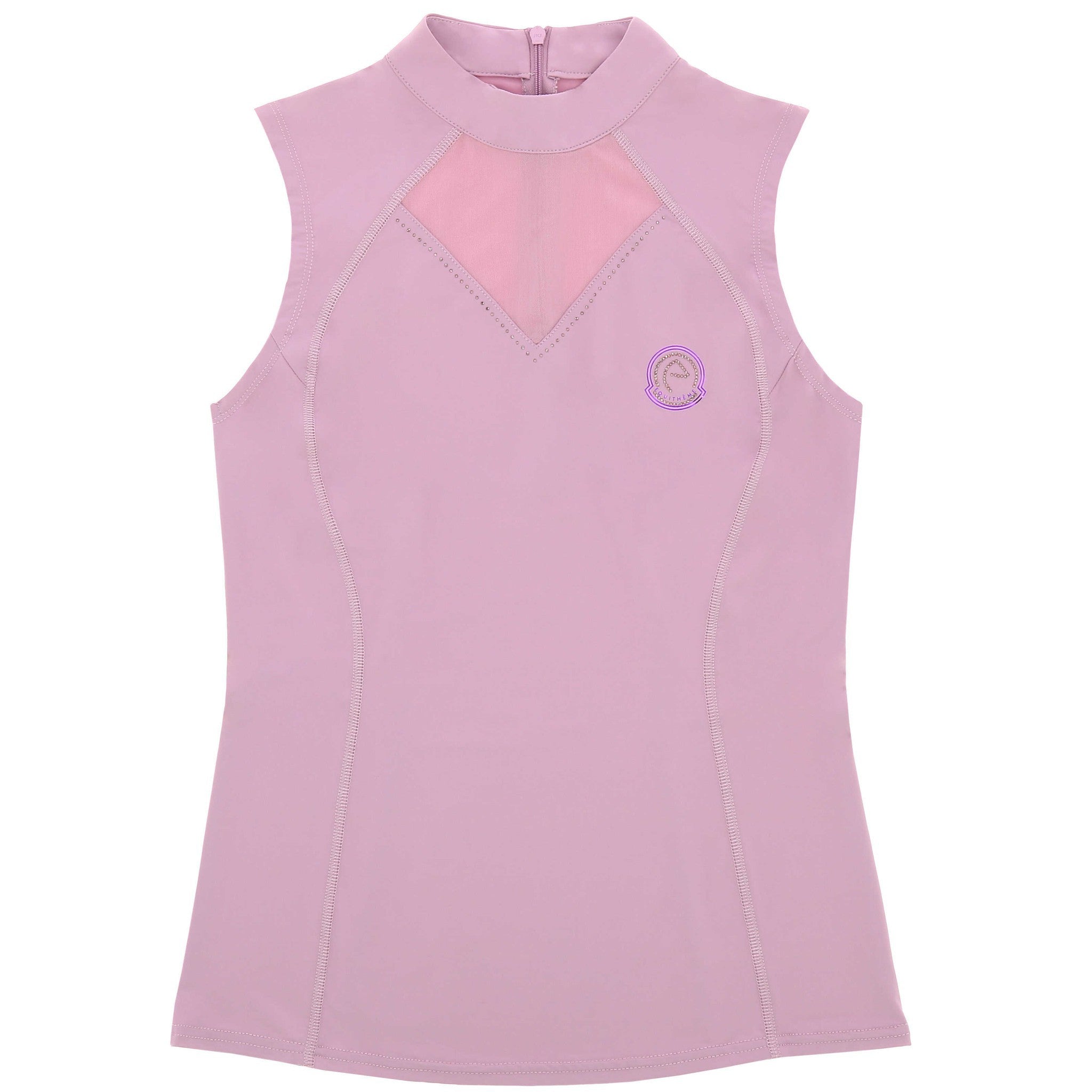 Sleeveless “Je t’aime” T-shirt EQUITHÈME – Carla Purple 963107162