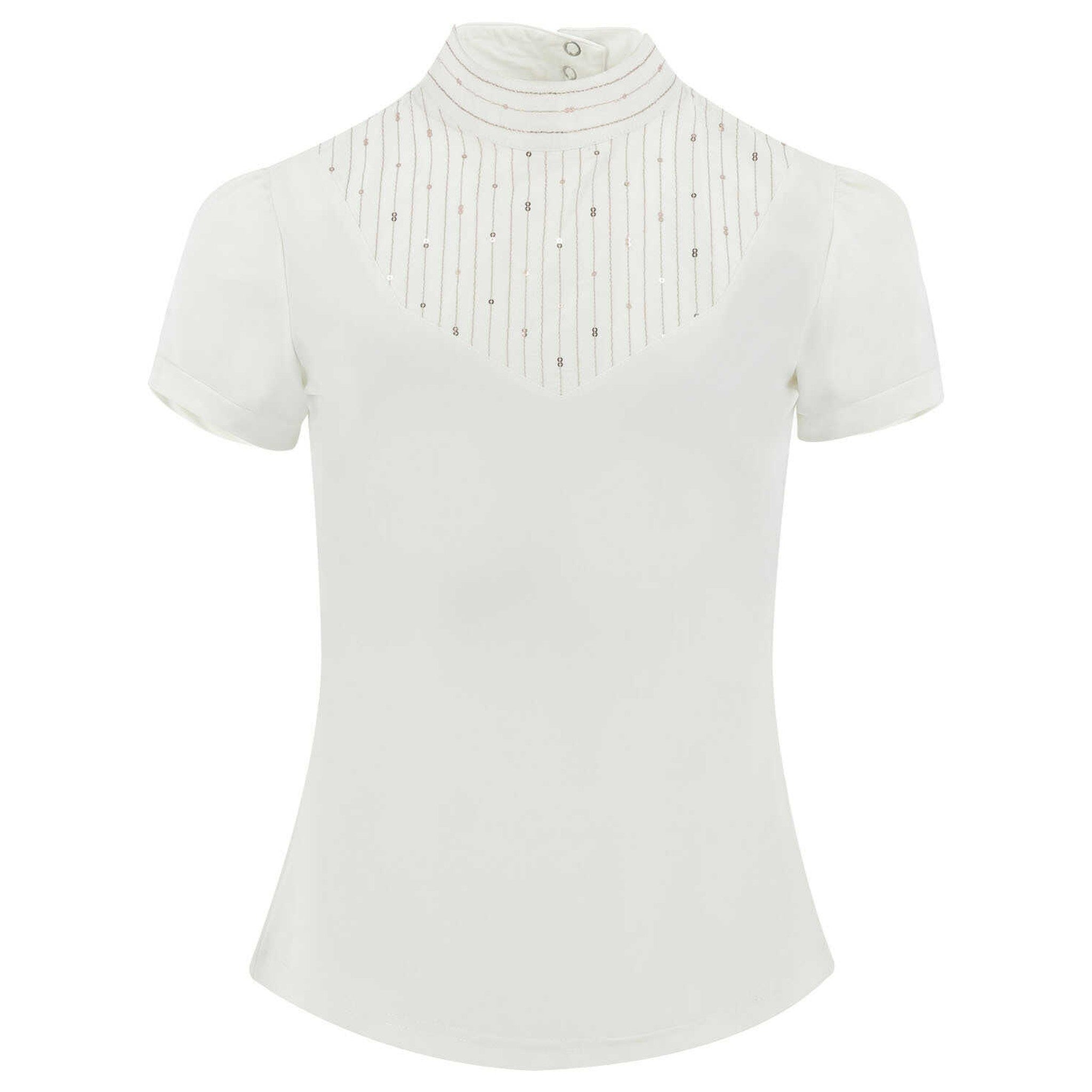 EQUITHÈME Vilamoura Show Polo Shirt - Women - White - 962076015_packshot_1