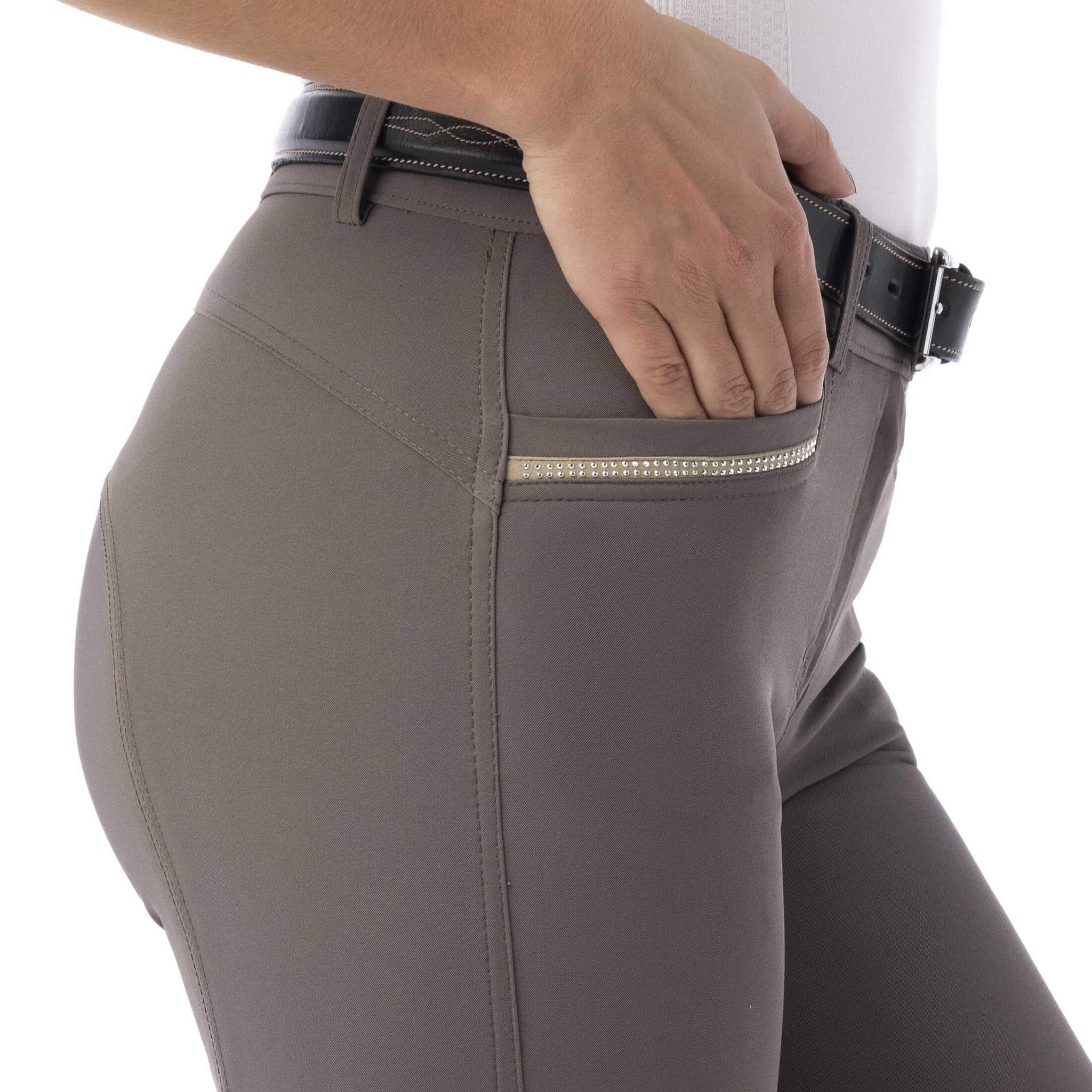 EQUITHÈME Gizel Riding Pants - Women - Taupe - 979365436_zoom_1
