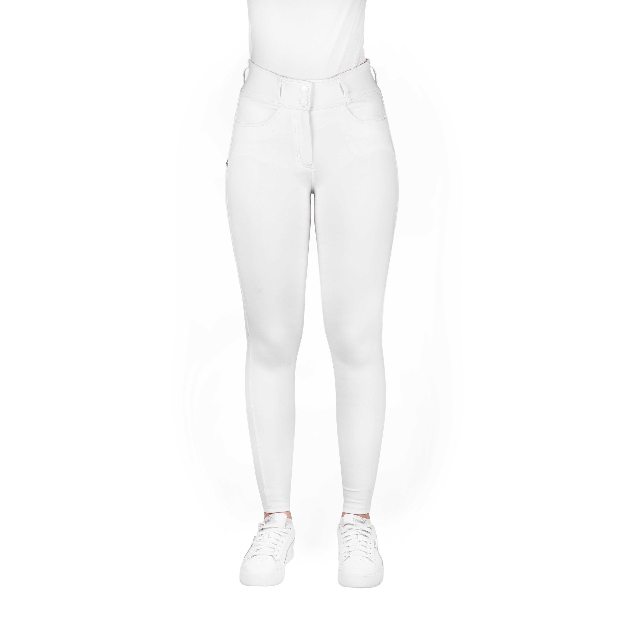 EQUITHÈME Mila Full-Seat Breeches - Ladies White 979841136