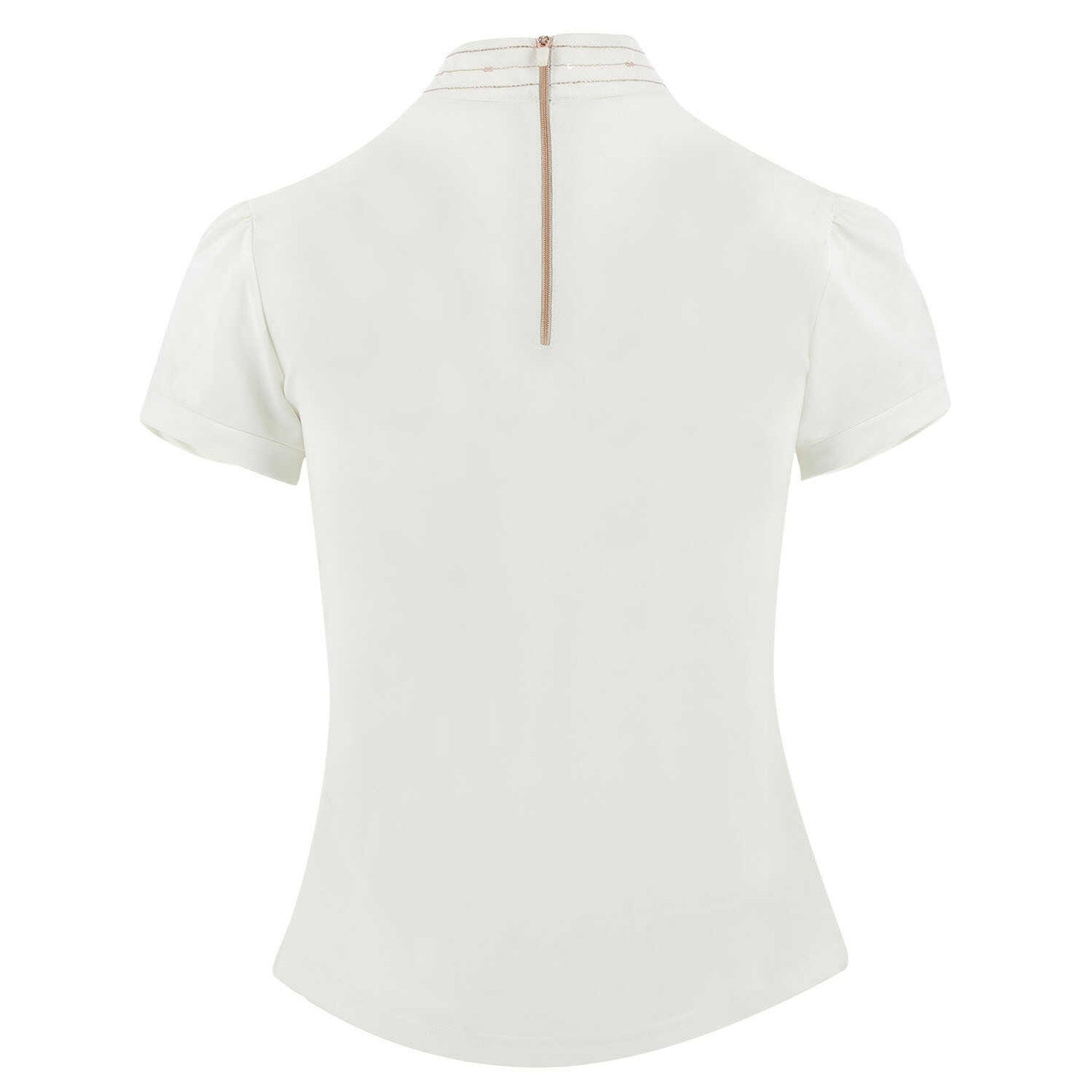 EQUITHÈME Vilamoura Show Polo Shirt - Women - White - 962076015_packshot_4