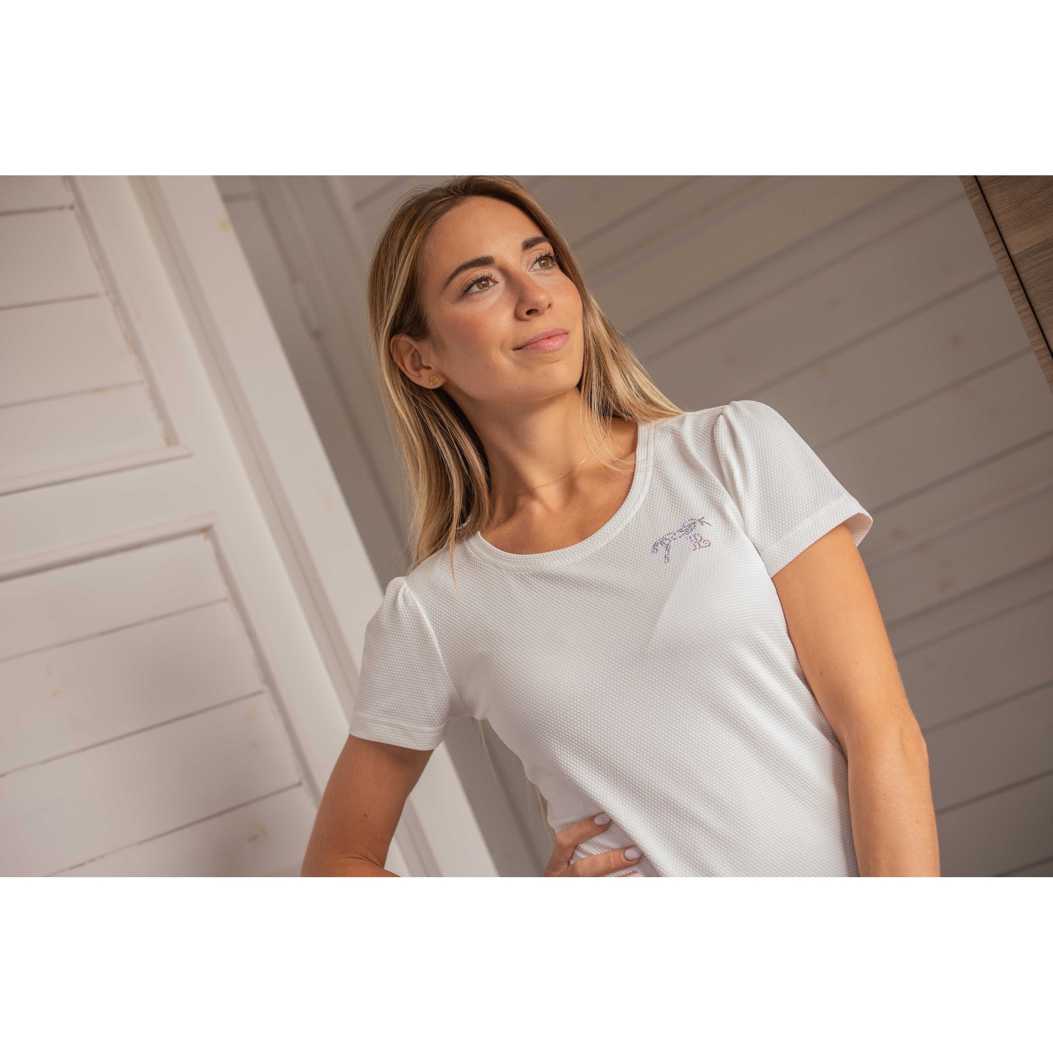 Penelope Techty Honey T-Shirt - Women's Ecru - 963425051_ambi_4