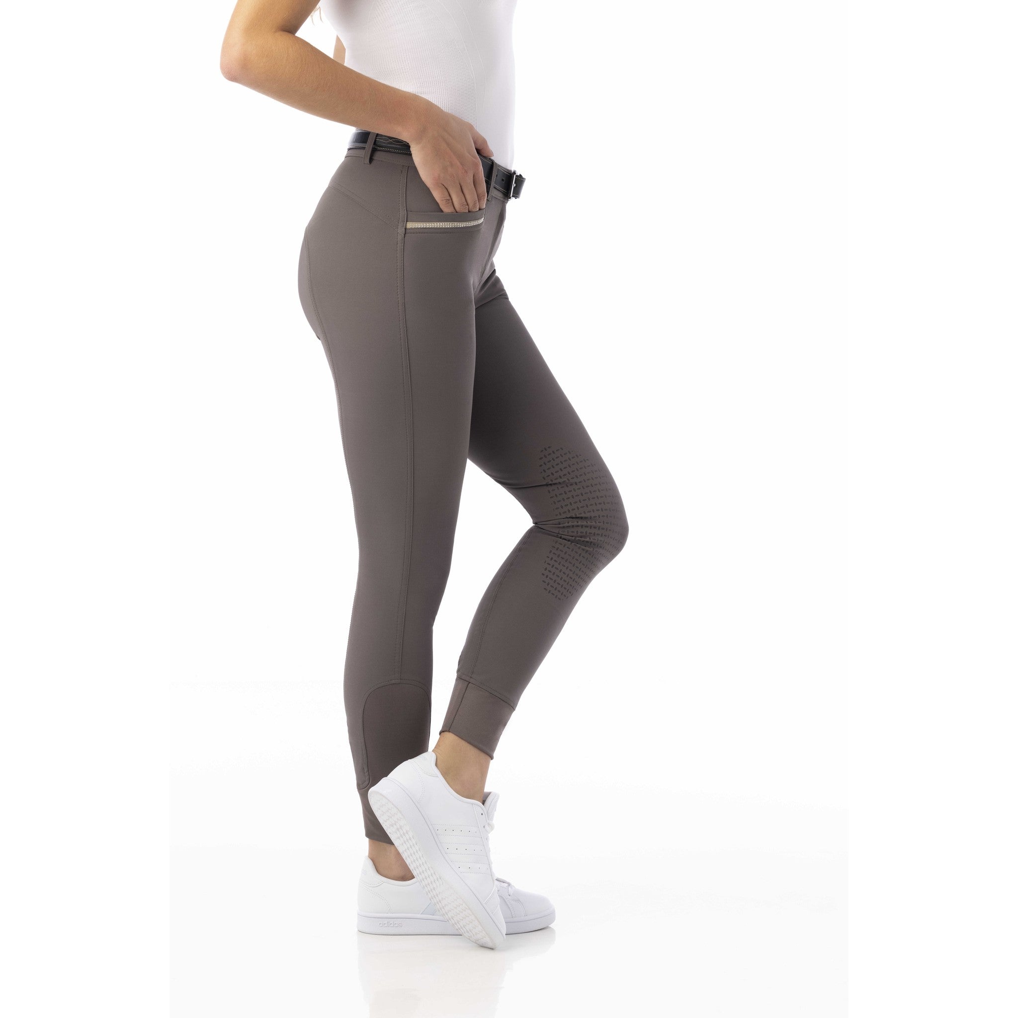 EQUITHÈME Gizel Riding Pants - Women - Taupe - 979365436_ambi_4