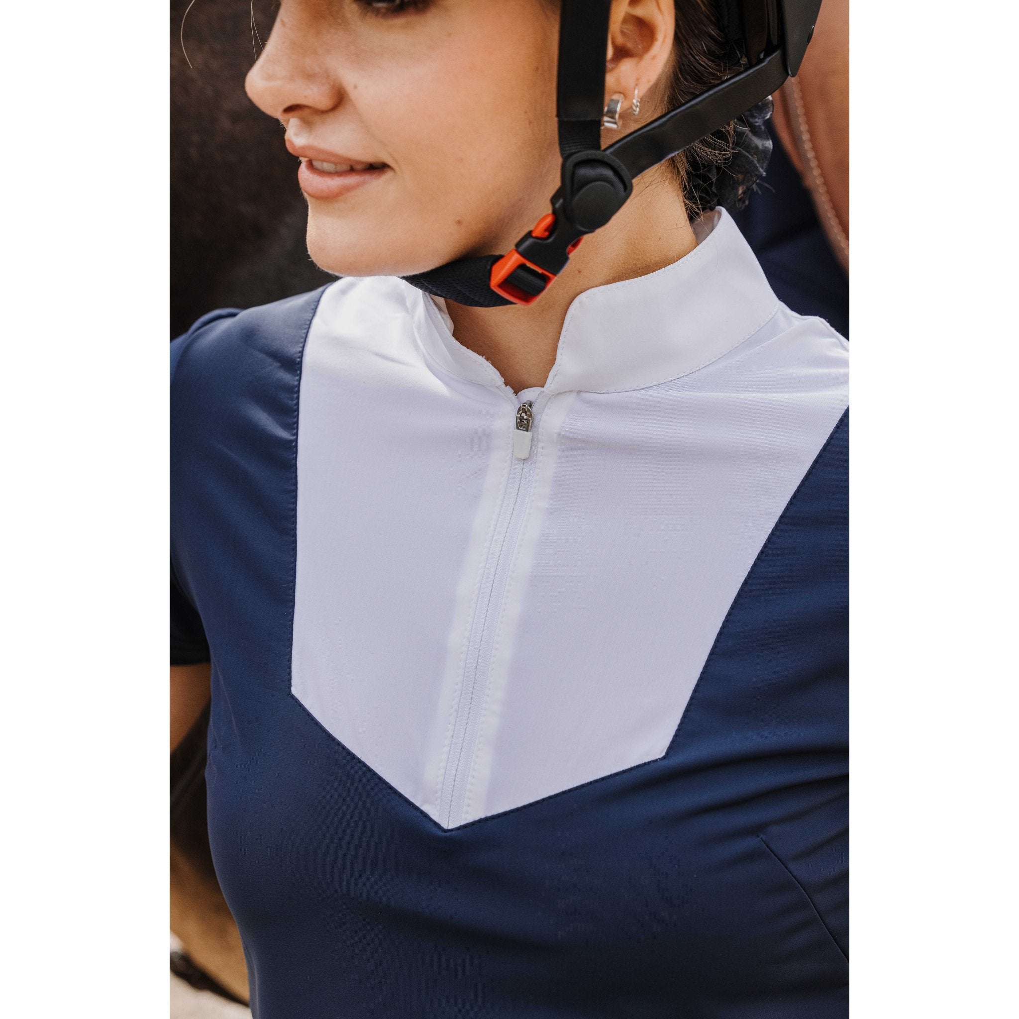 EQUITHÈME Tokyo Competition Polo - Women's - Navy blue - 962117071_ambi_3