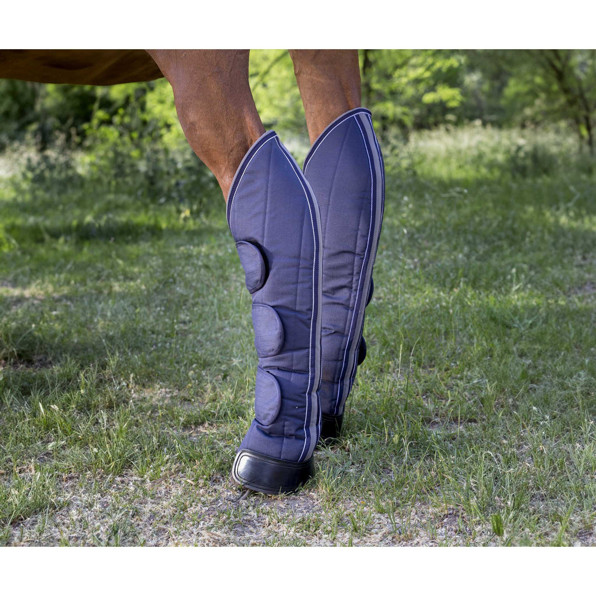 EQUITHÈME 600D shipping boots Navy blue/grey 402081003