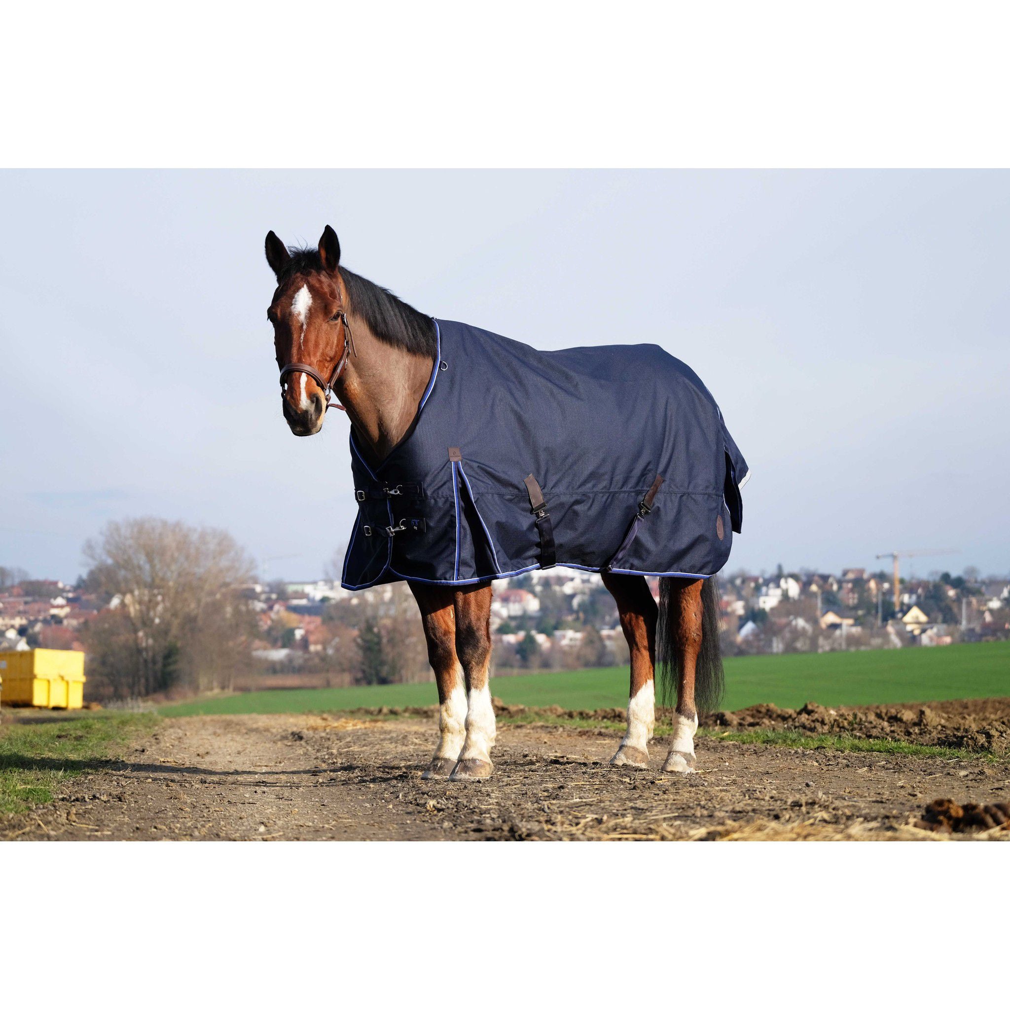 EQUITHÈME Classic 1200D Rug - Standard Navy blue 400527063