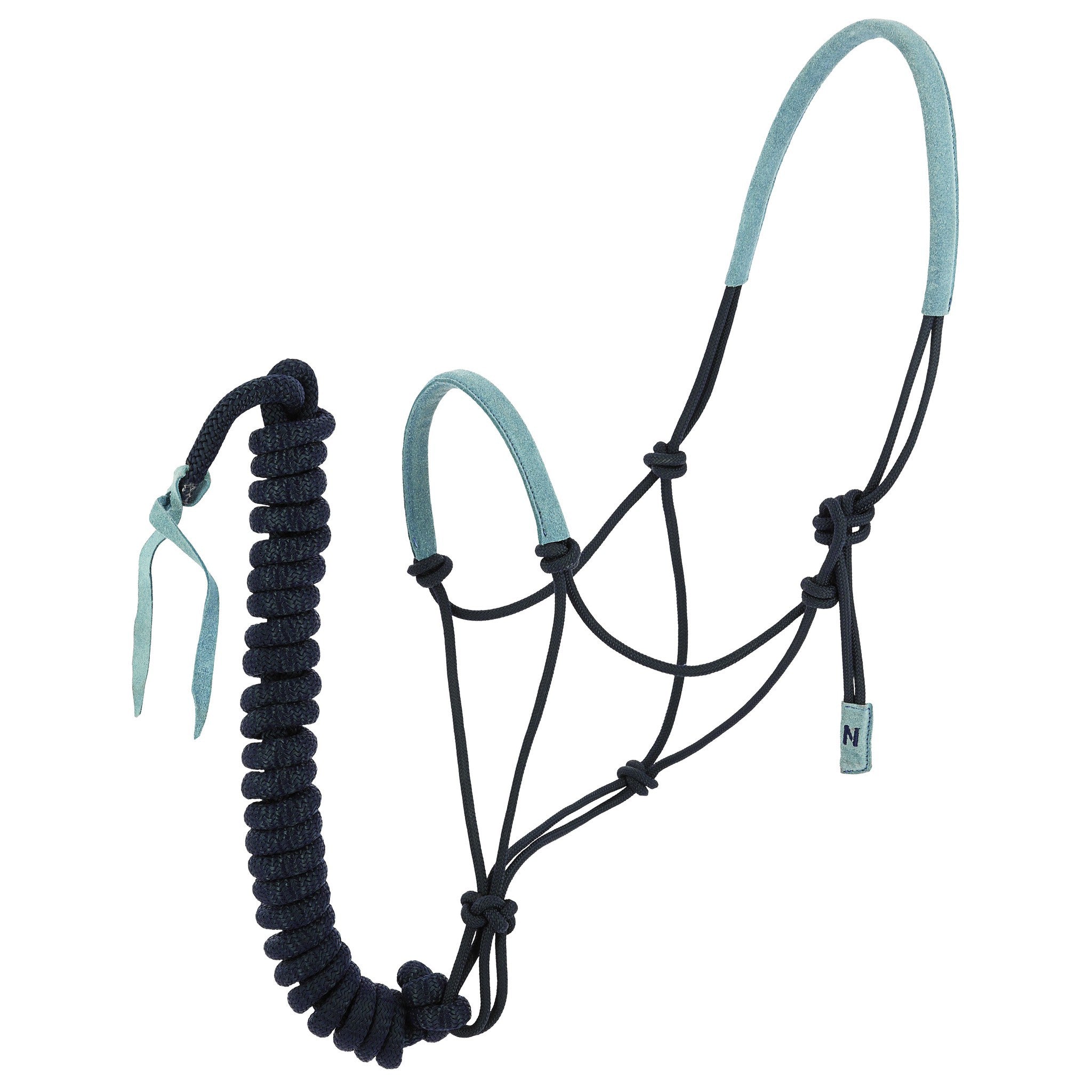 Norton Suede Rope Halter and Lead Set Navy/blue 510270706