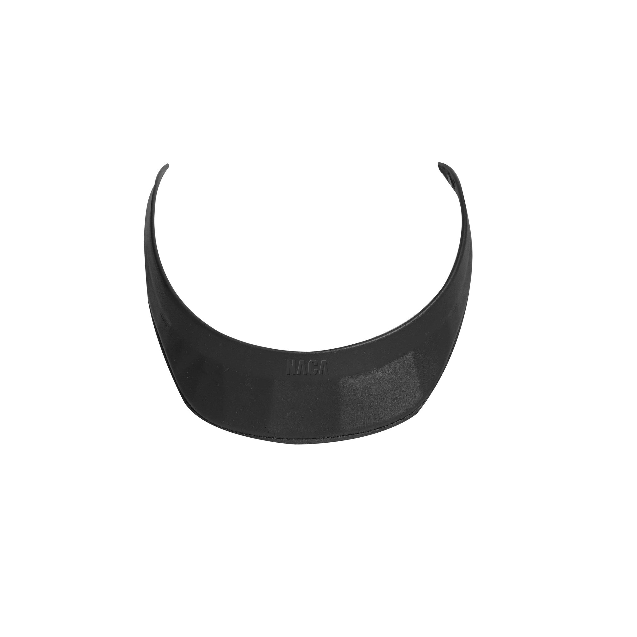 NACA Short Leather Visor - Black - 990085002_packshot_2