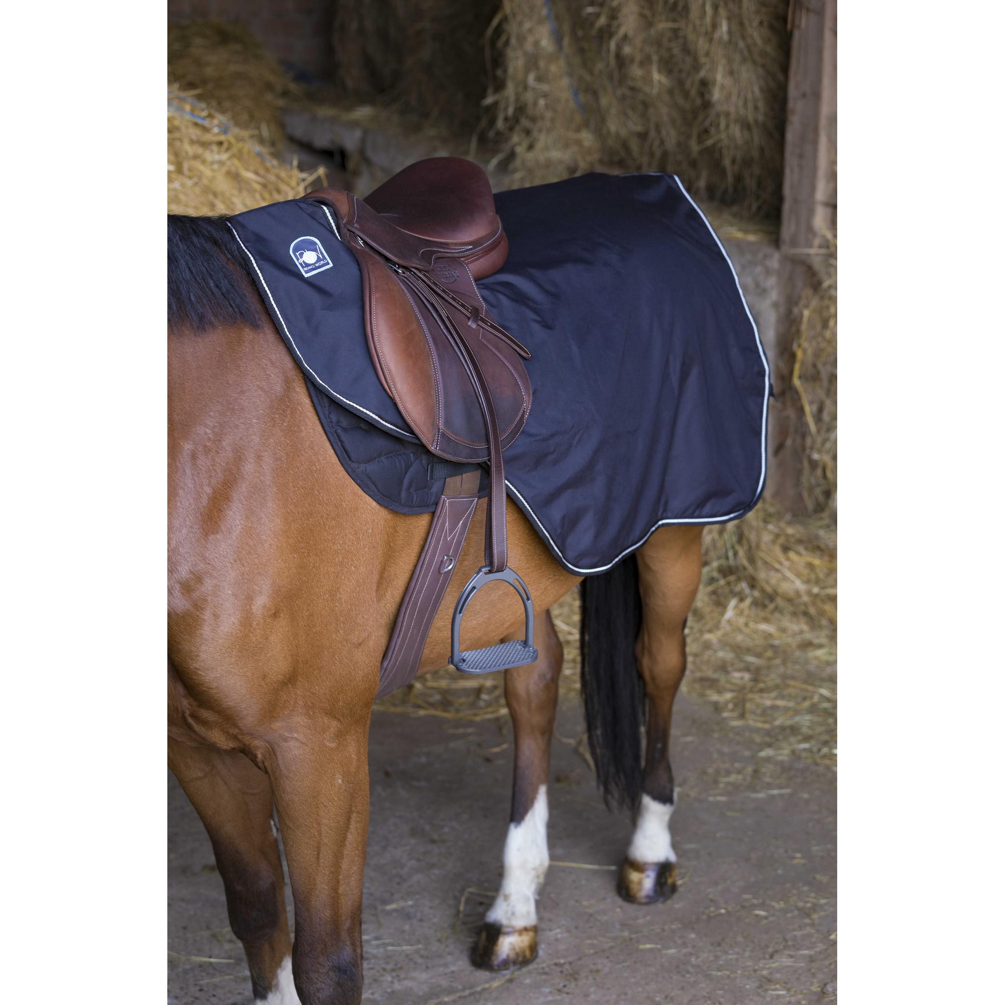 Riding World Waterproof Exercise sheet polar fleece lined Black 400240240