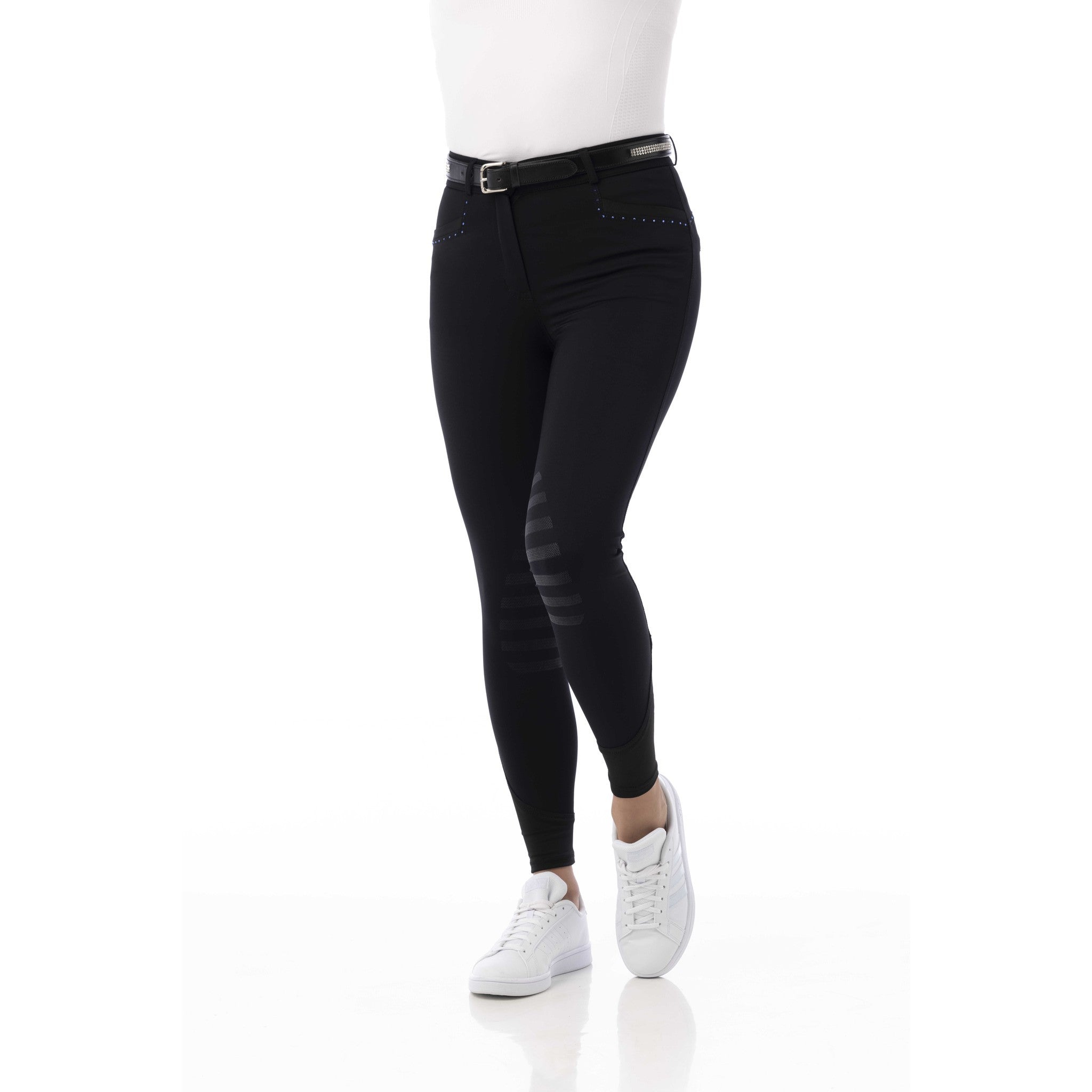 EQUITHÈME Safir Breeches - Ladies Black/blue 979357236