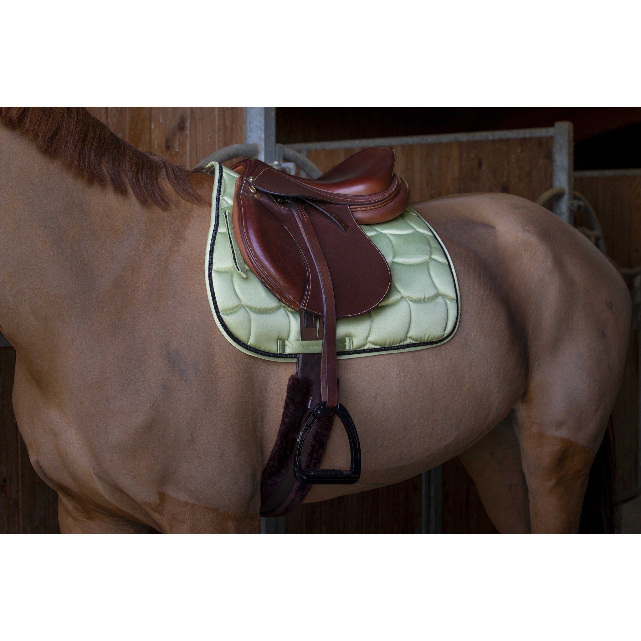 EQUITHÈME Satin Saddle pad - All purpose Anise 204432021