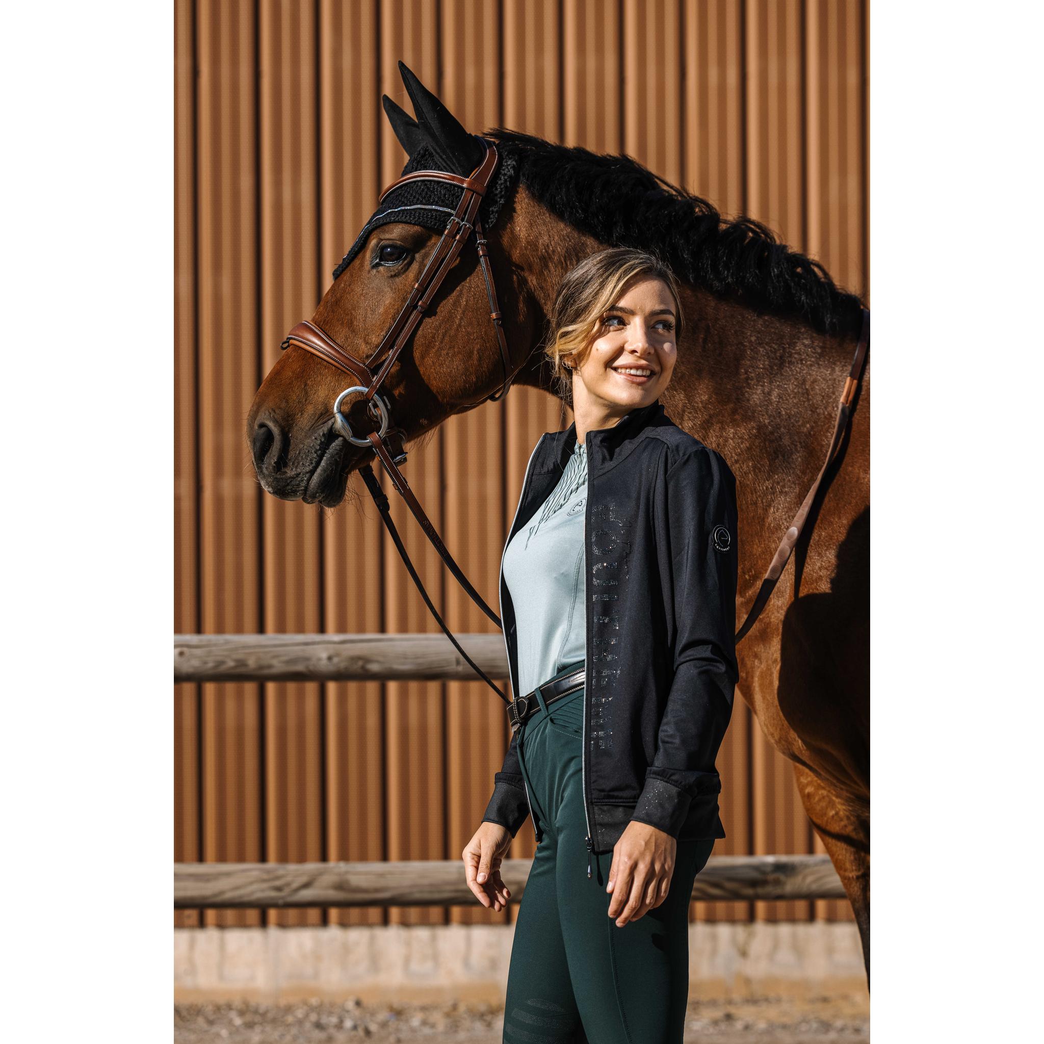 EQUITHÈME Charlène Je t'aime Jacket - Women - Dark grey - 978595312_ambi_4