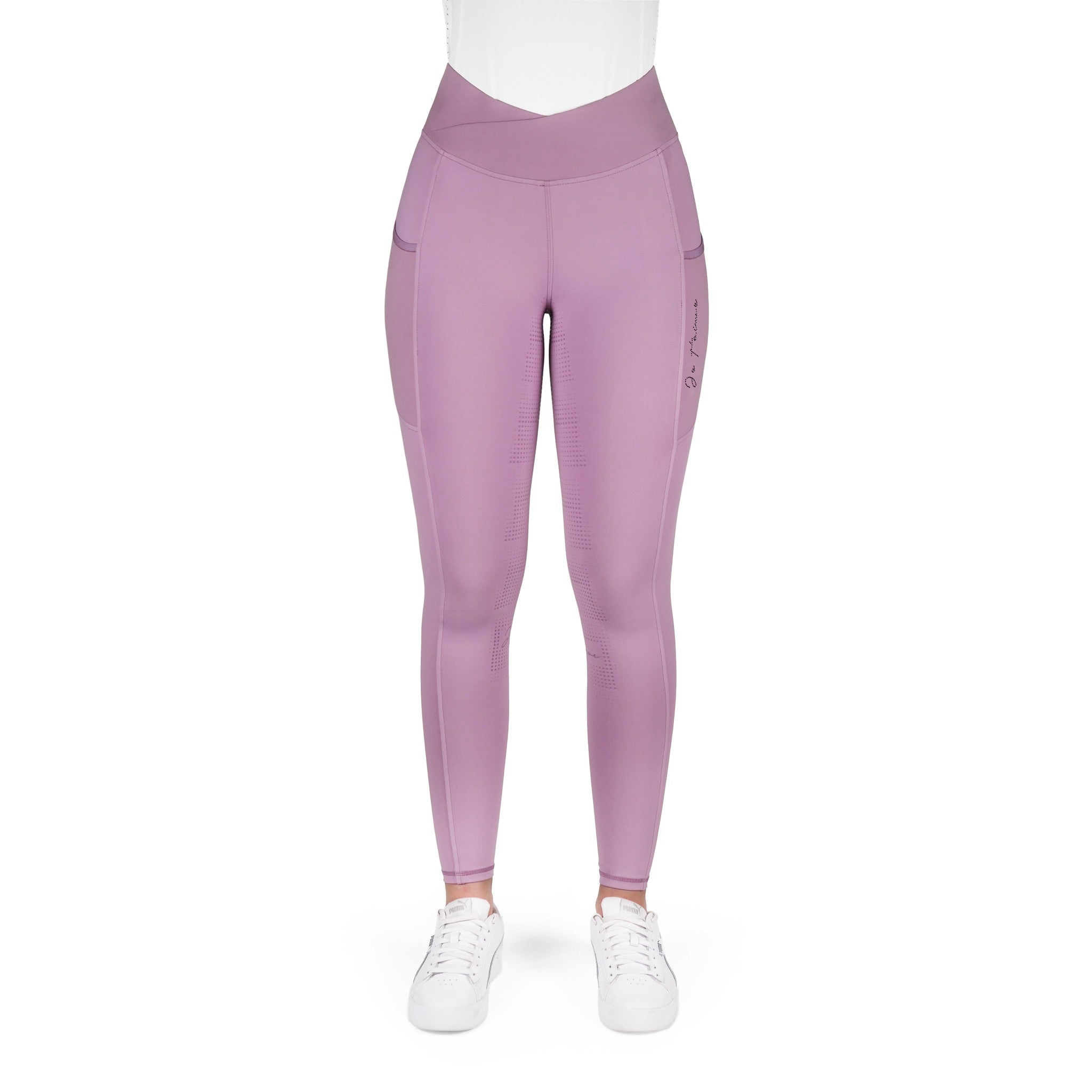EQUITHÈME "Je t'aime" Flora Riding Leggings Purple - 979163836_packshot_1
