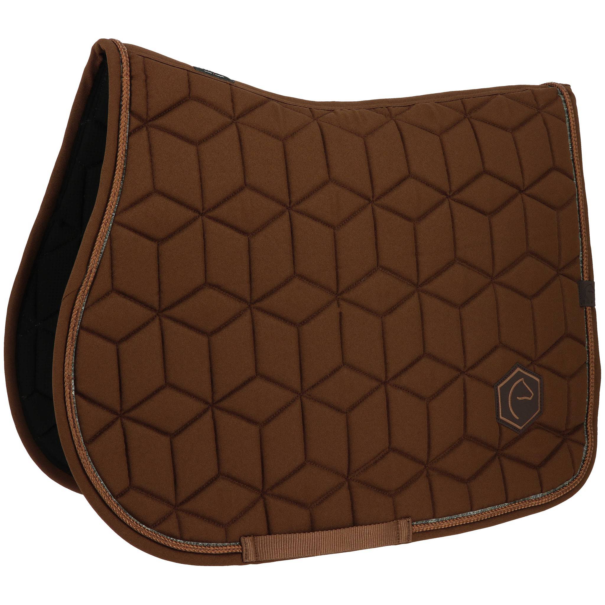 EQUITHÈME Hexalight saddle pad - All purpose chestnut brown 204004004