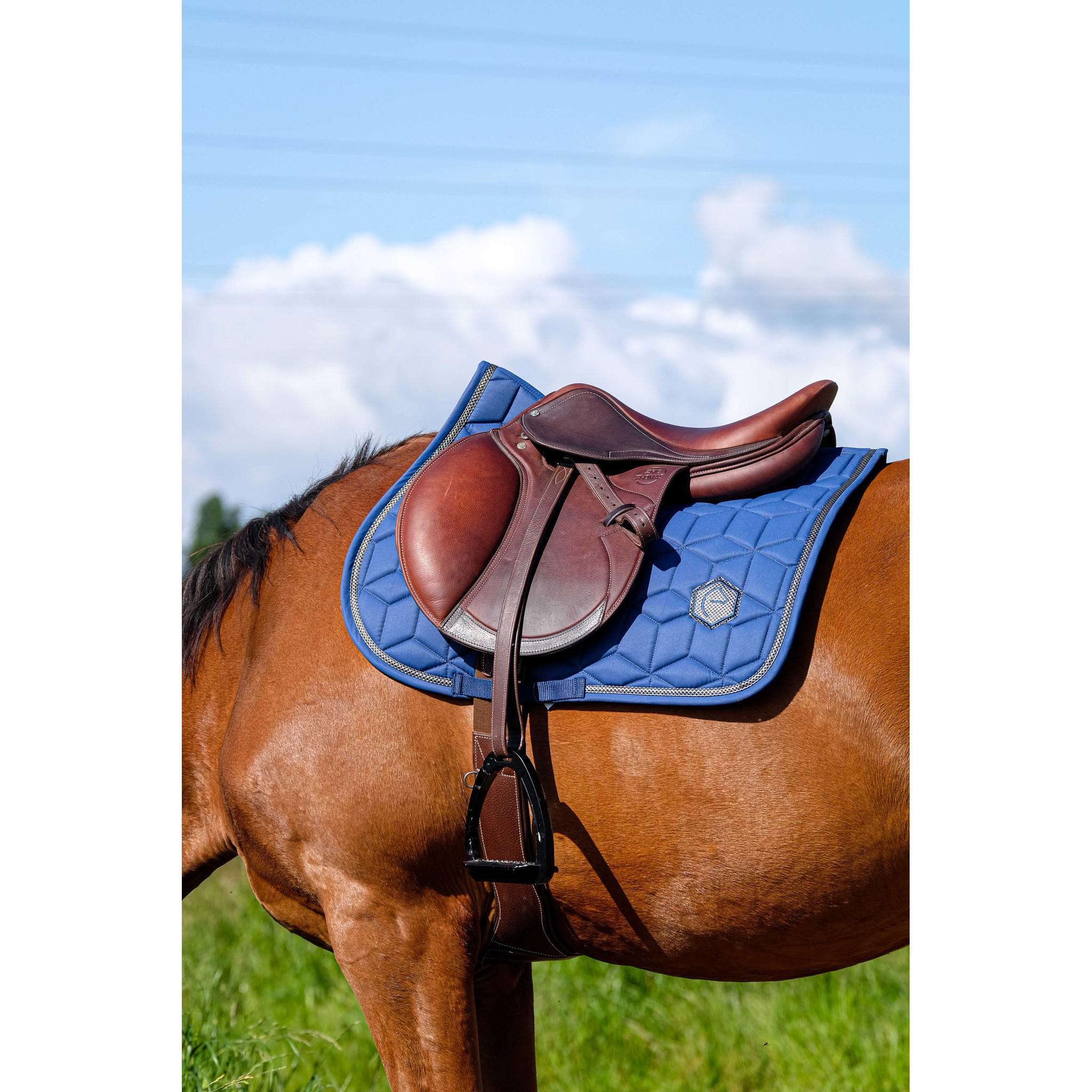 EQUITHÈME Softhex Saddle Pad - All purpose Blue 204005019